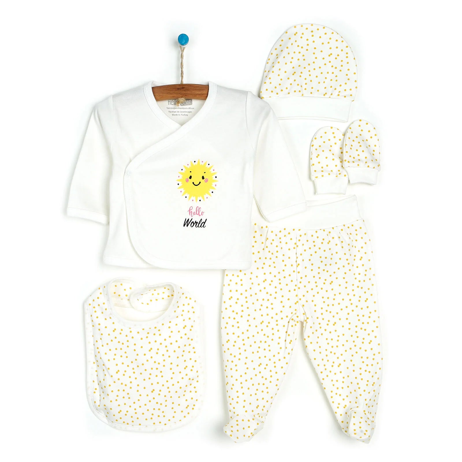 HelloBaby Sunshine 5 - Piece Newborn Starter Set - Ecru - Ecru - ebebek - Black Friday