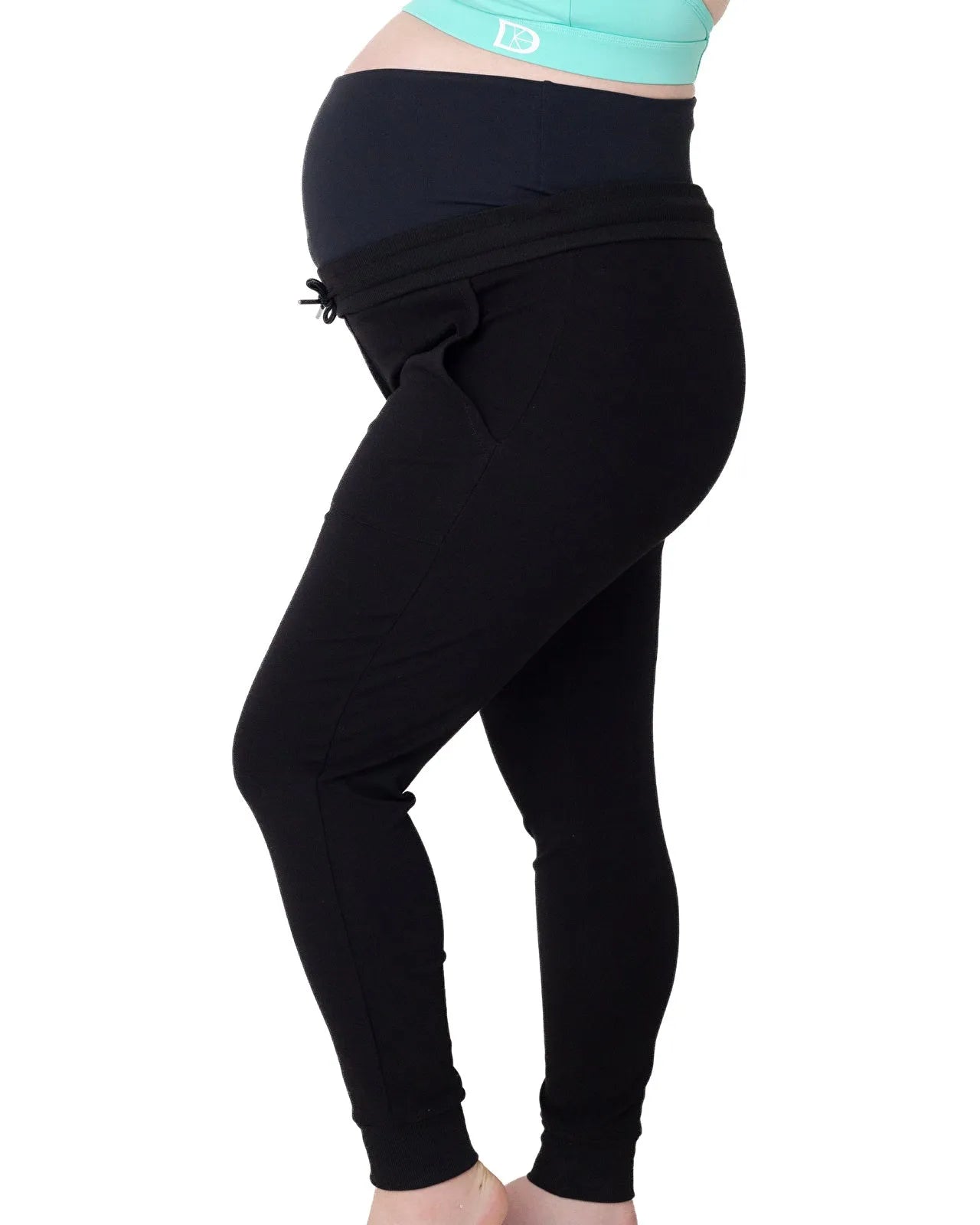 Latched Maternity & Postnatal Jogging Bottoms - Black - ebebek - Black Friday