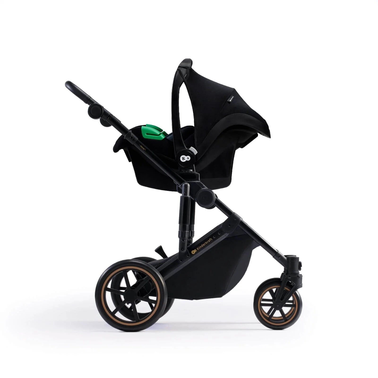 Kinderkraft 3 - in - 1 Mink Pro Prime 2 Travel System with Car Seat - Dark Green - ebebek - Black Friday