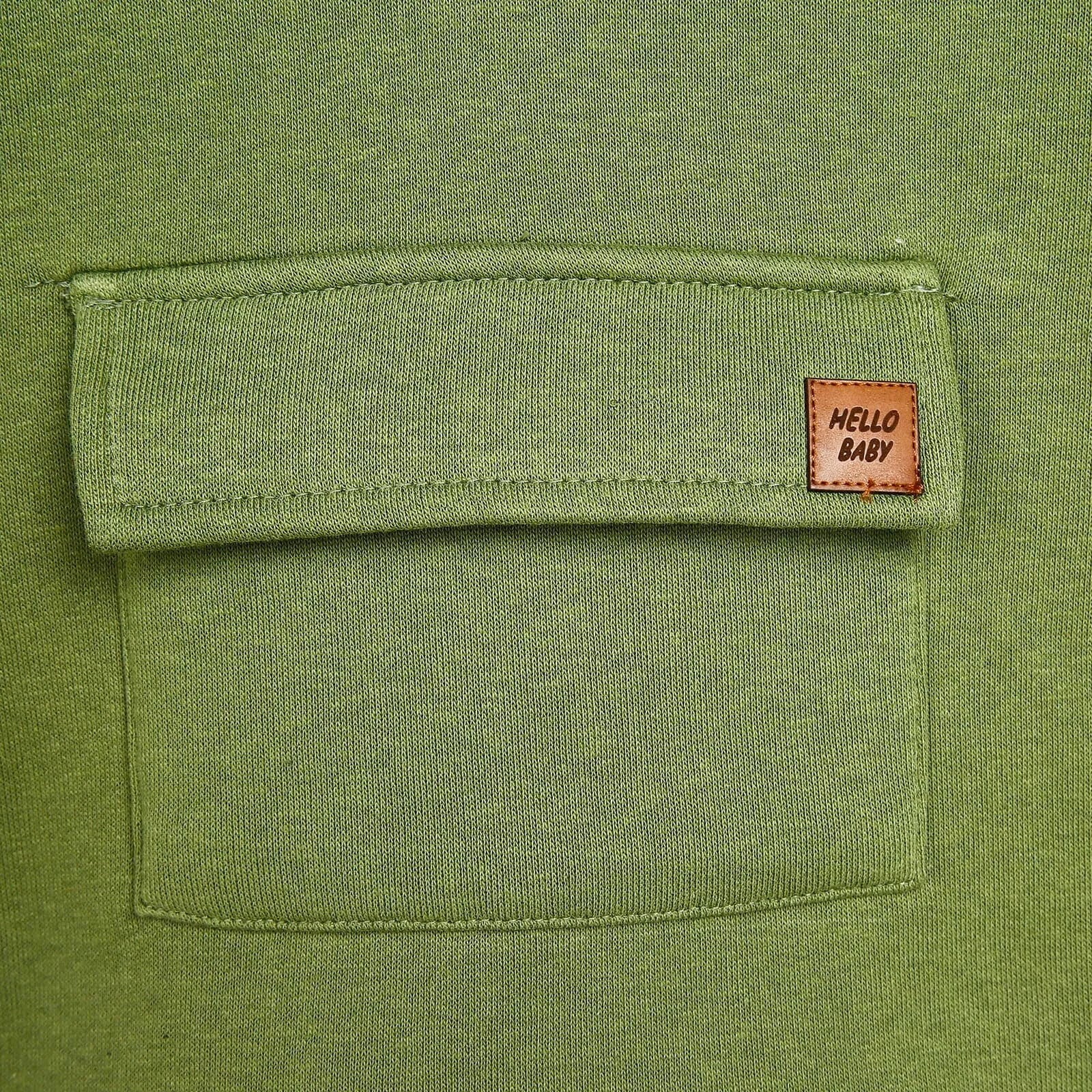 HelloBaby Basic Baby Boy Sweatshirt - Khaki - ebebek - Black Friday