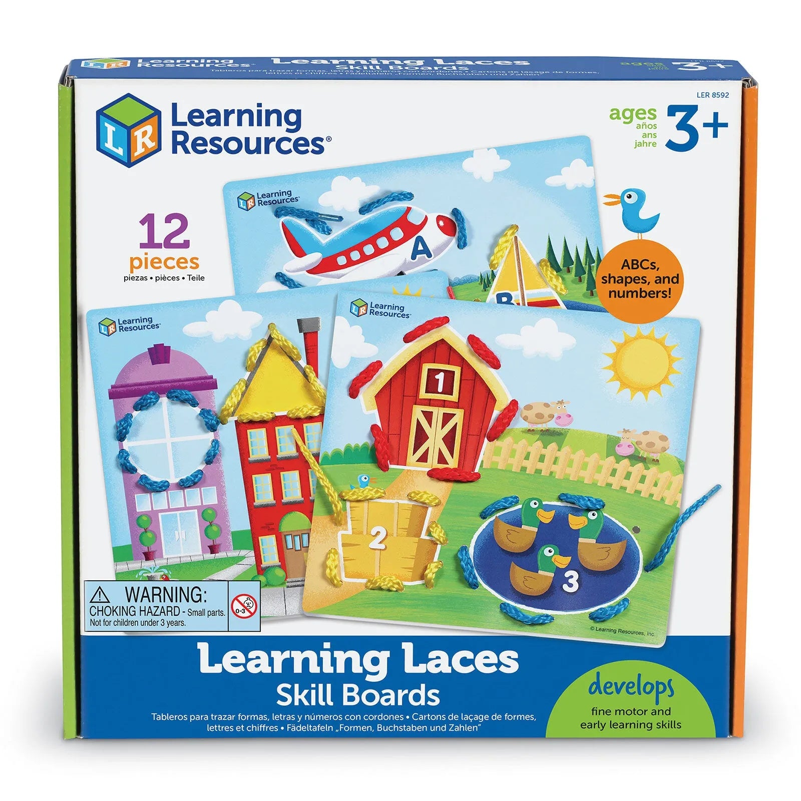 Learning Resources Learning Lace Skill Boards 12 pcs - ebebek - Black Friday