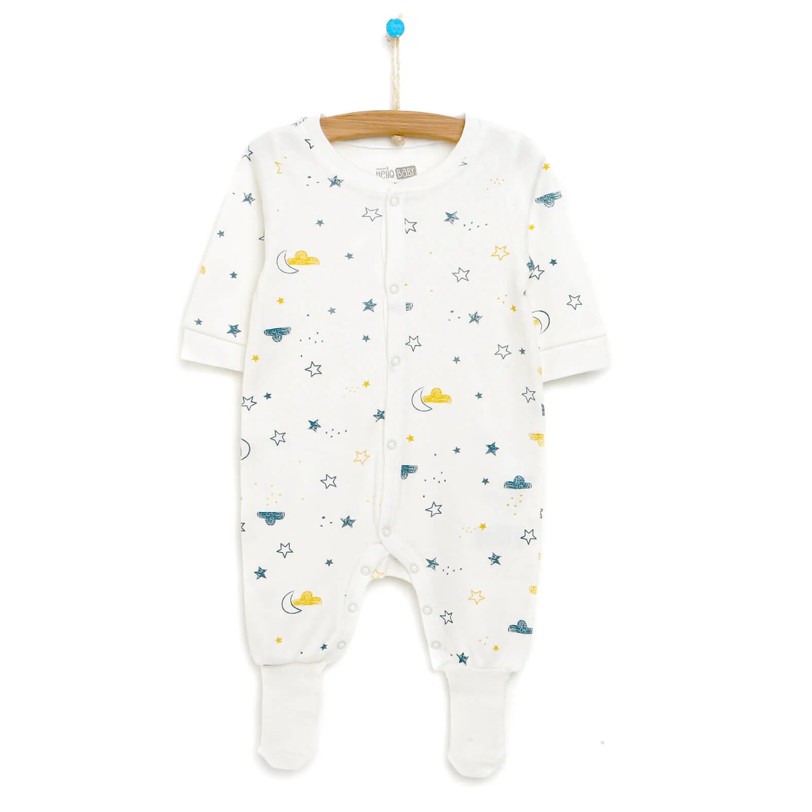 HelloBaby Newborn Baby Boy Footed Jumpsuit - Multicolour - ebebek - Black Friday