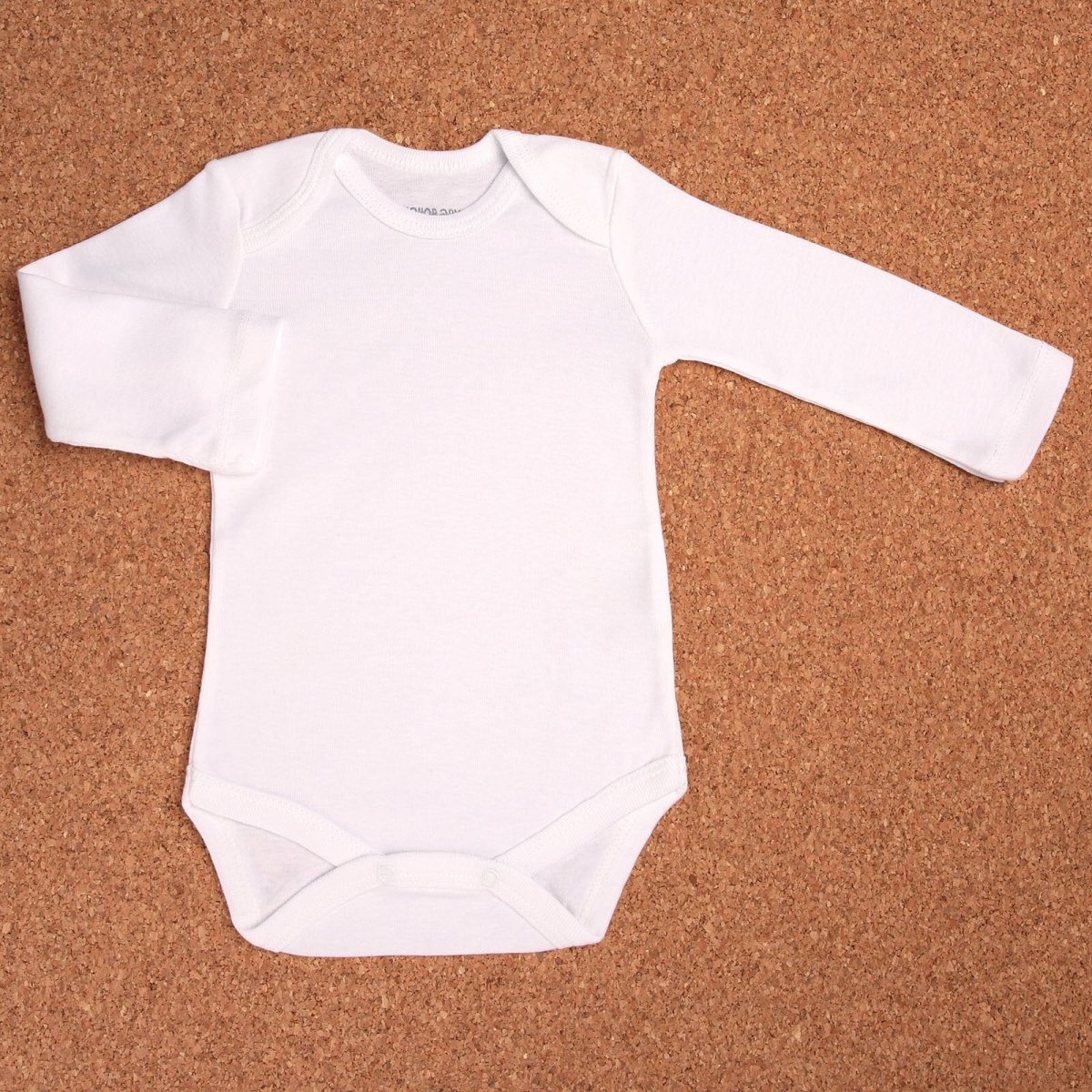 HelloBaby Long Sleeve Baby Bodysuit - White - ebebek - Black Friday