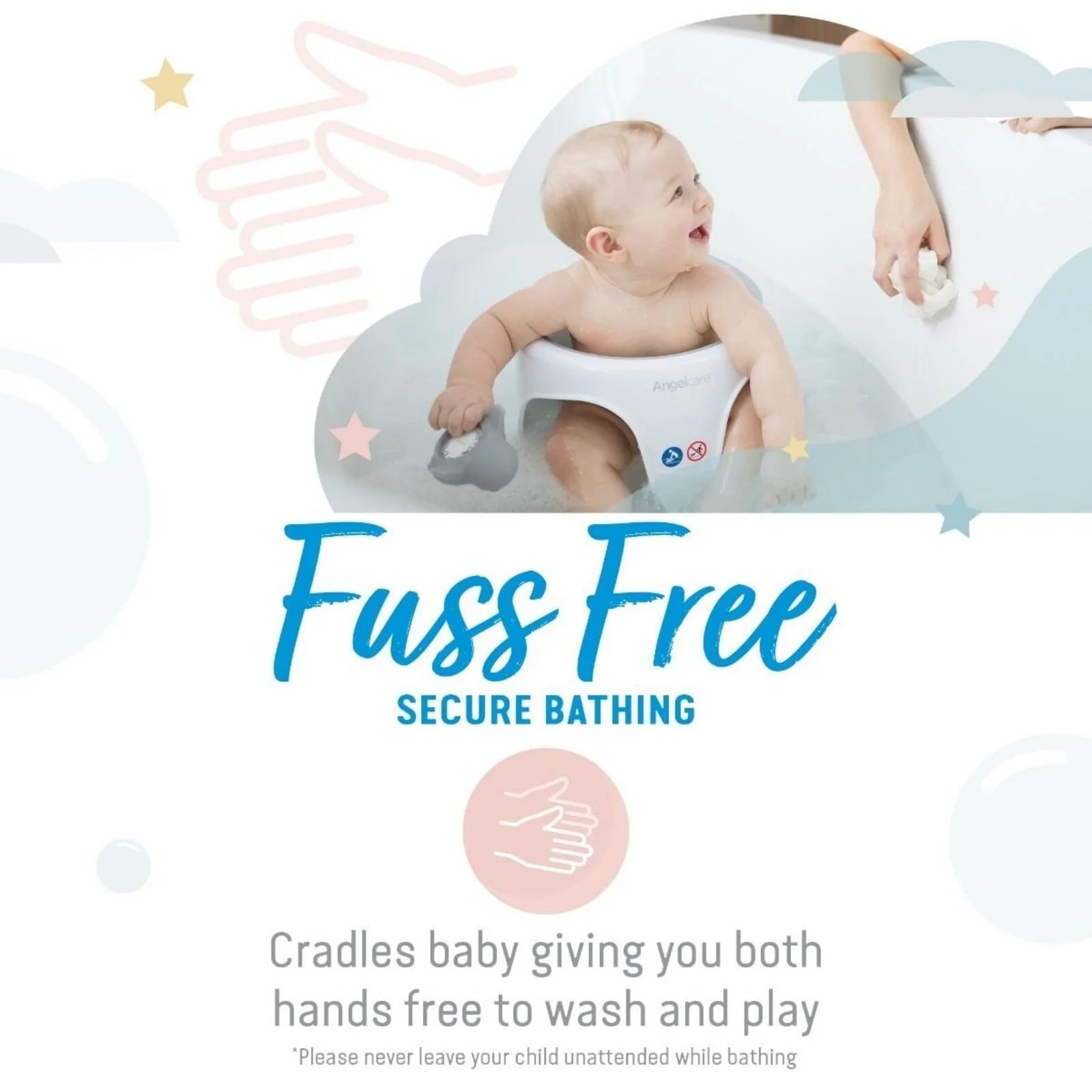 Angelcare Soft Touch Baby Bath Seat - Grey - ebebek - Black Friday