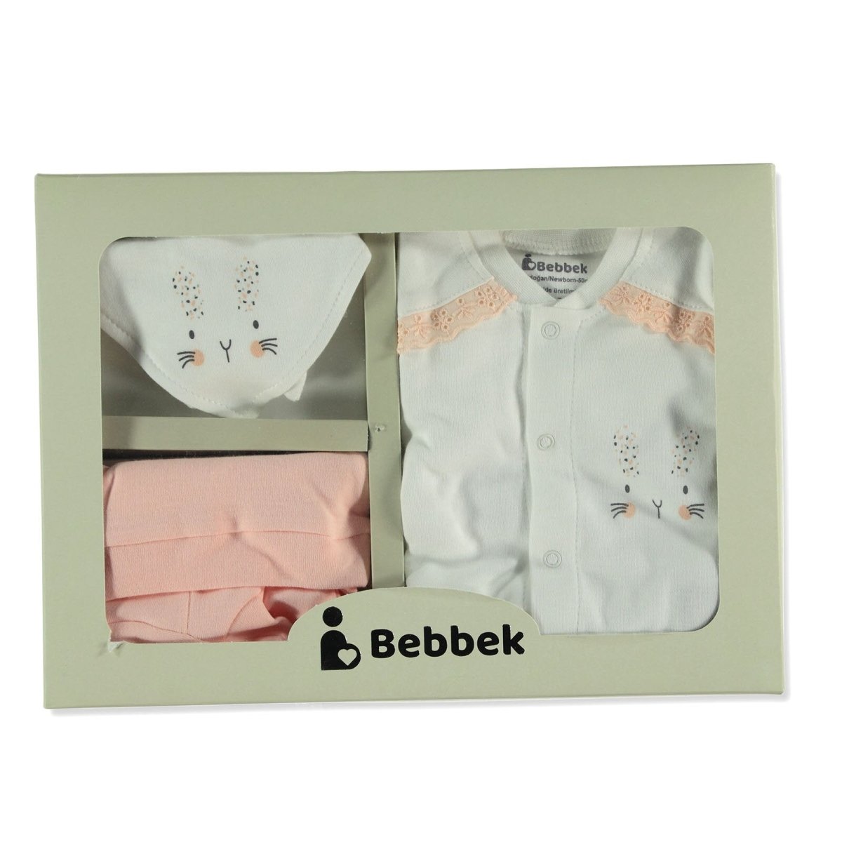 Bebbek Baby Girl 5 Pcs Newborn Gift Starter Set - Salmon - ebebek - Black Friday