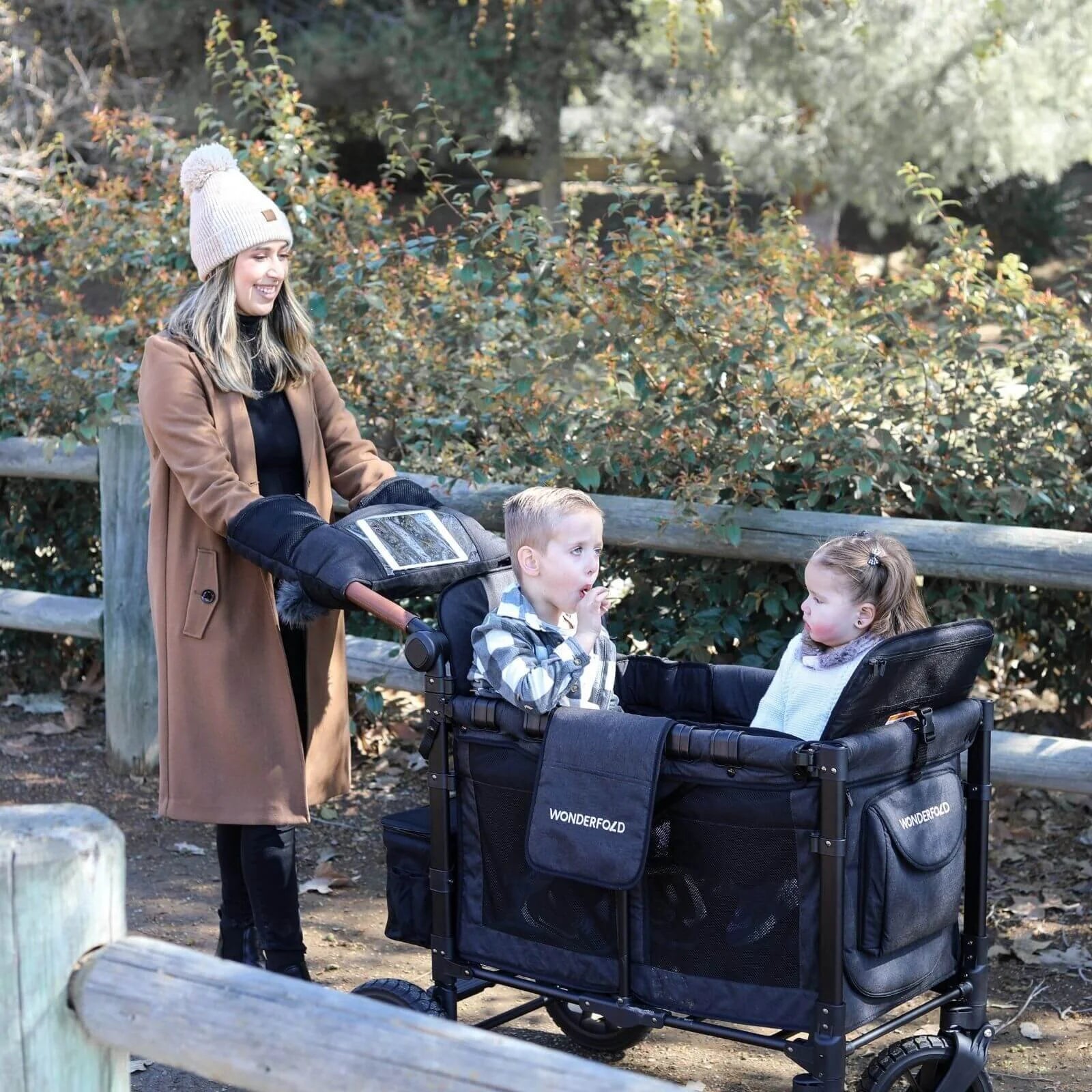 Wonderfold W2 Luxe Double Wagon - Charcoal Grey - ebebek - Black Friday