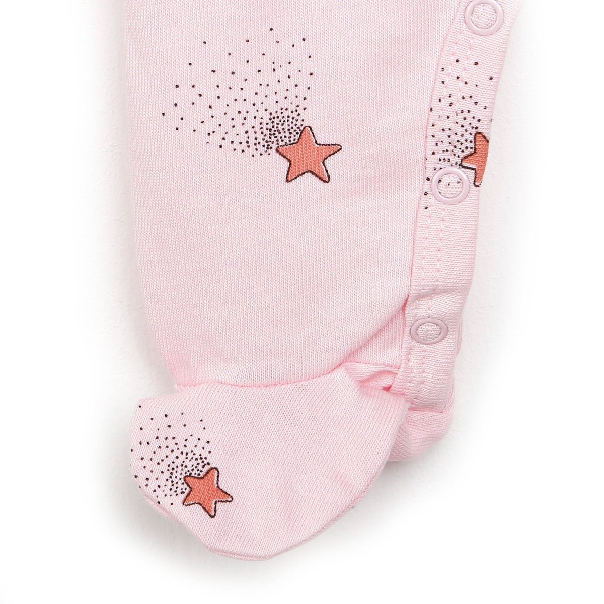 Antebies Newborn Stars Organic Footed Jumpsuit - Pink - ebebek - Black Friday