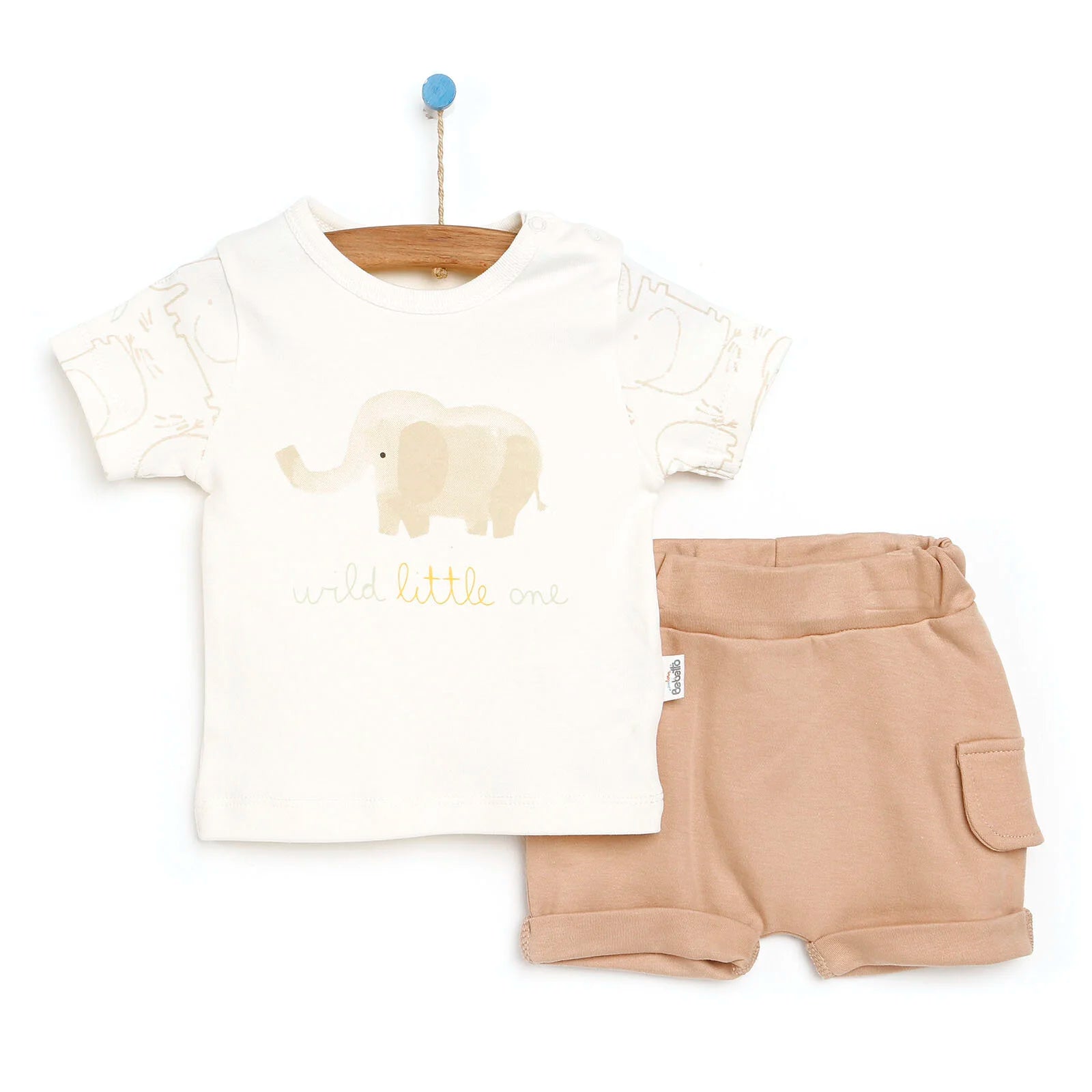 Bebetto Newborn Tshirt - Short - Ecru - ebebek - Black Friday