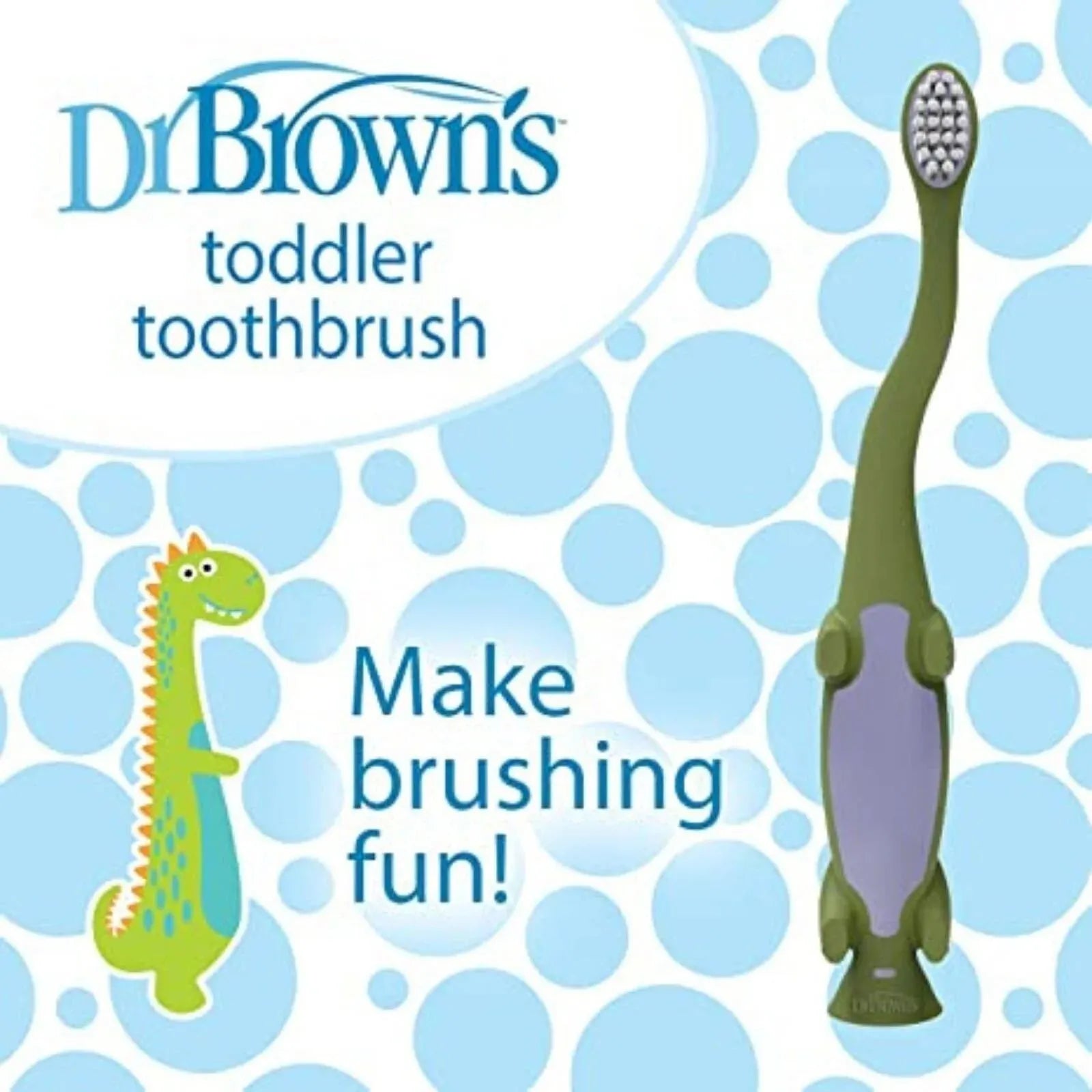 Dr. Brown's Toddler Toothbrush Dinosaur 1 - 4 years - ebebek - Black Friday