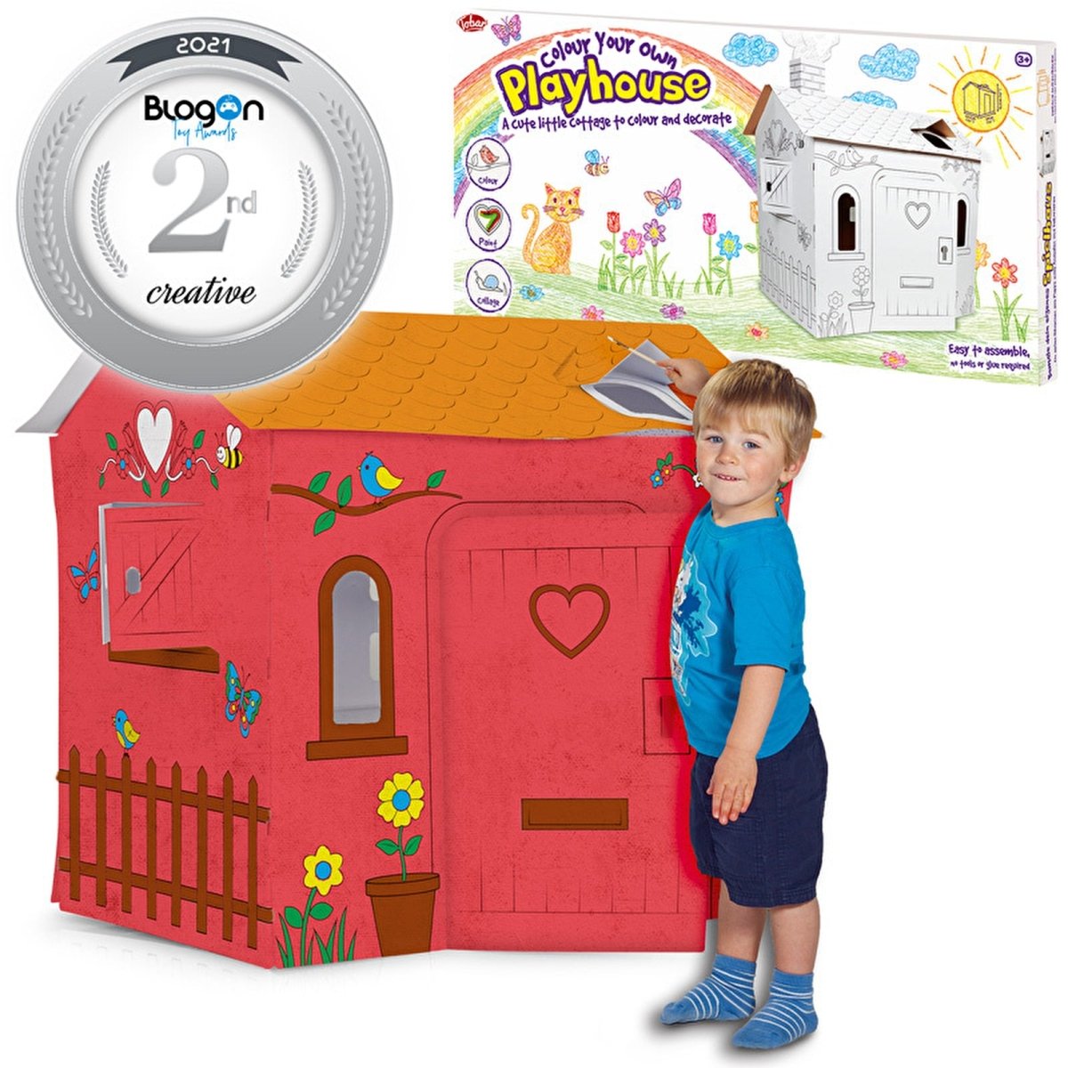 One For Fun Colour Your Own Cardboard Playhouse - ebebek - Black Friday