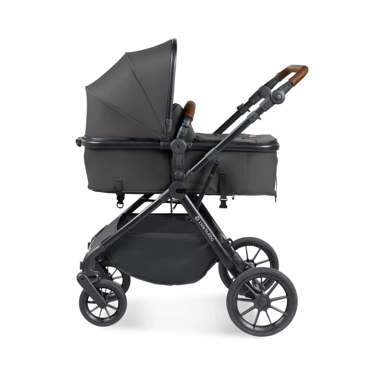 Ickle Bubba Cosmo 2 - in - 1 Pushchair & Carrycot - Black/Graphite Grey/Tan - ebebek - Black Friday