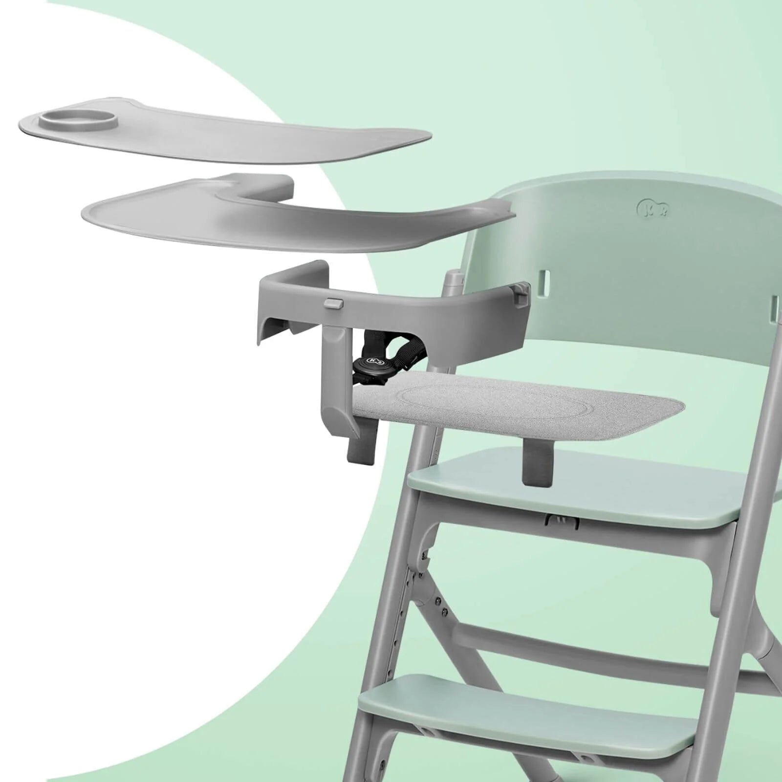 Kinderkraft Livy Highchair with Tray - Olive Green - ebebek - Black Friday