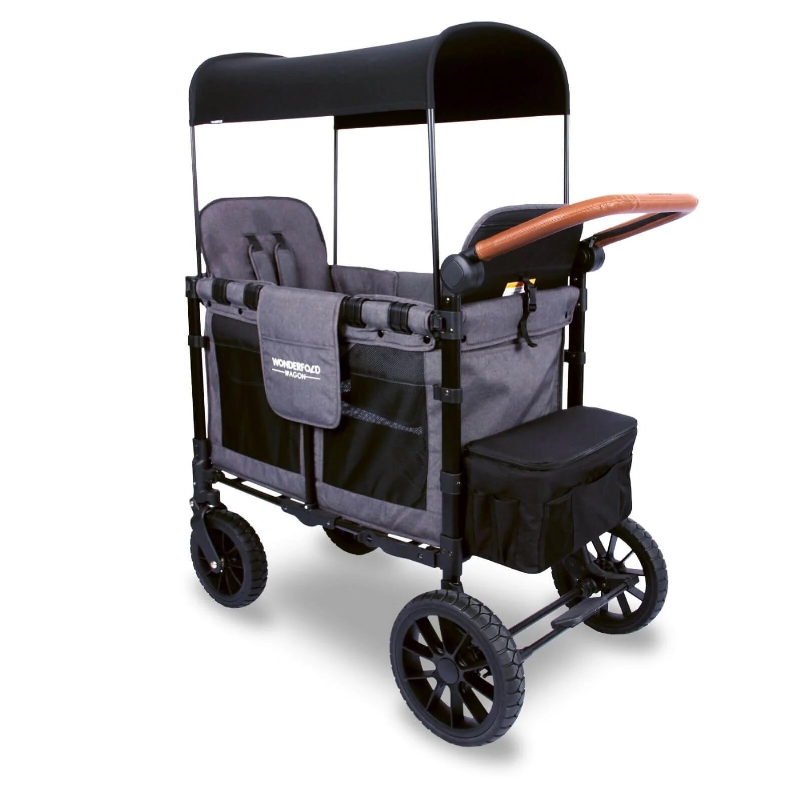 Wonderfold W2 Luxe Double Wagon - Charcoal Grey - Wonderfold - ebebek