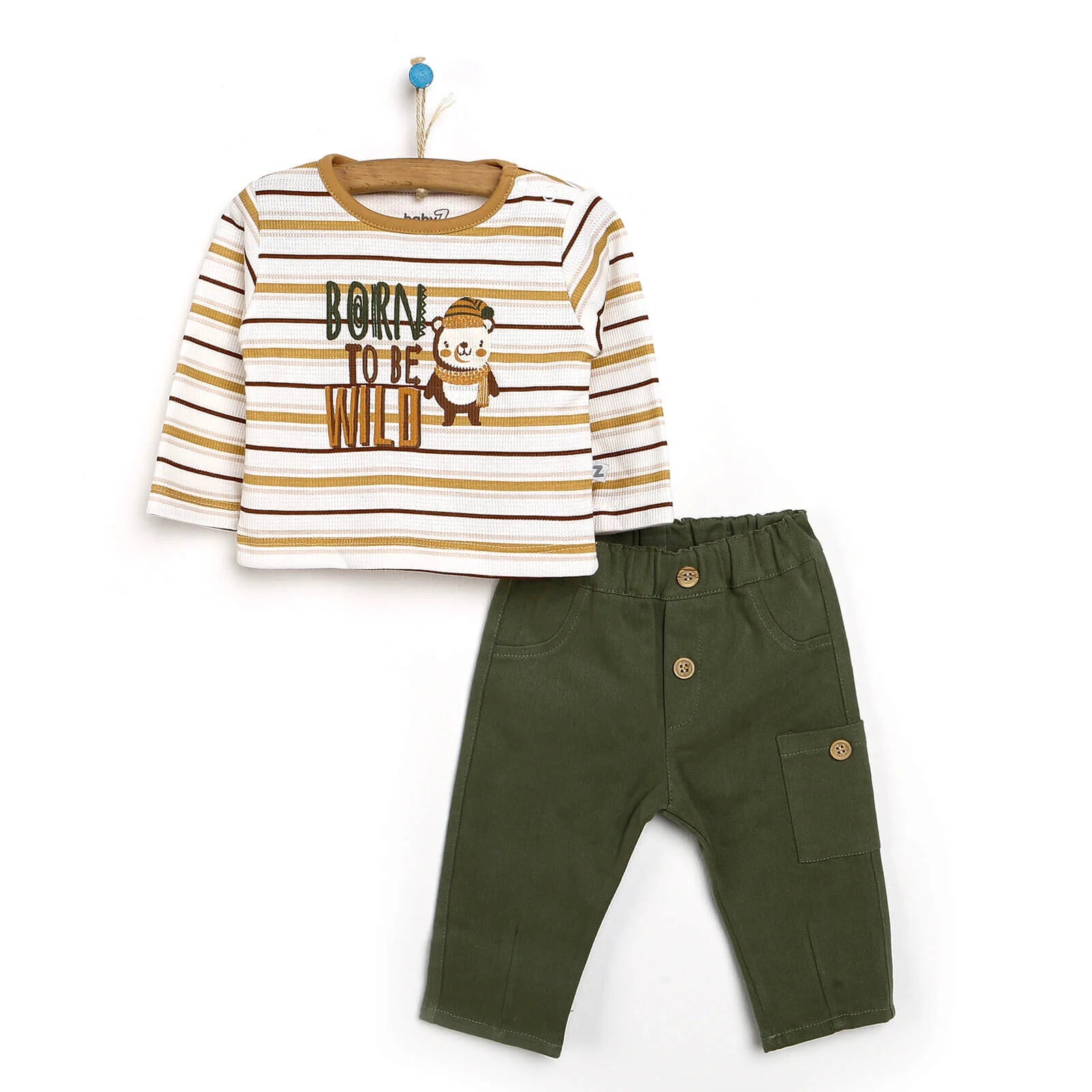 BabyZ Sweatshirt - Footless Bottom - Green - ebebek - Black Friday