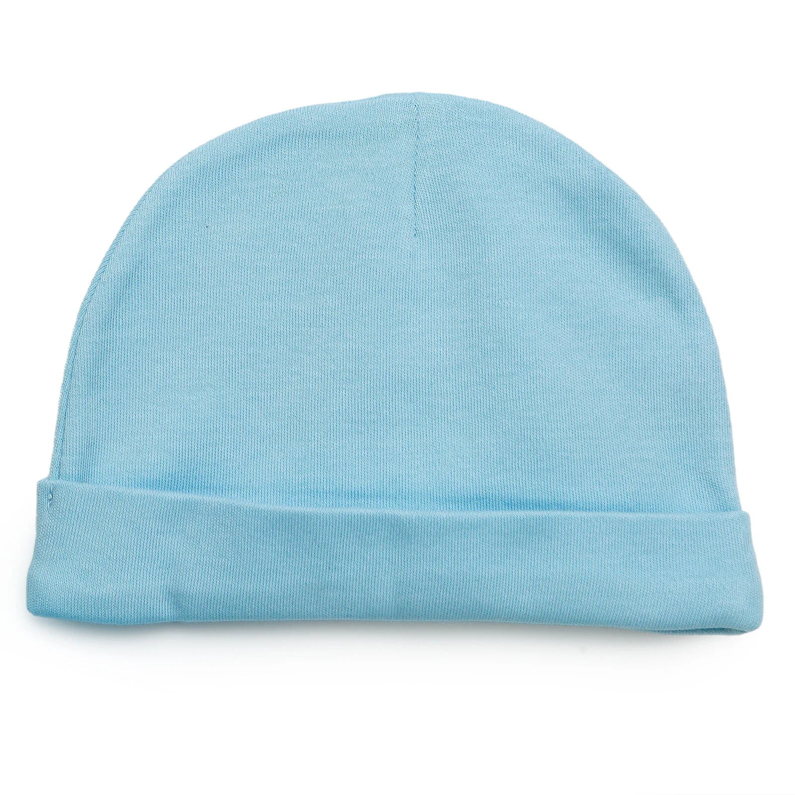 HelloBaby Newborn Organic Wrapover Top - Hat - Footed Pant - Blue - ebebek - Black Friday