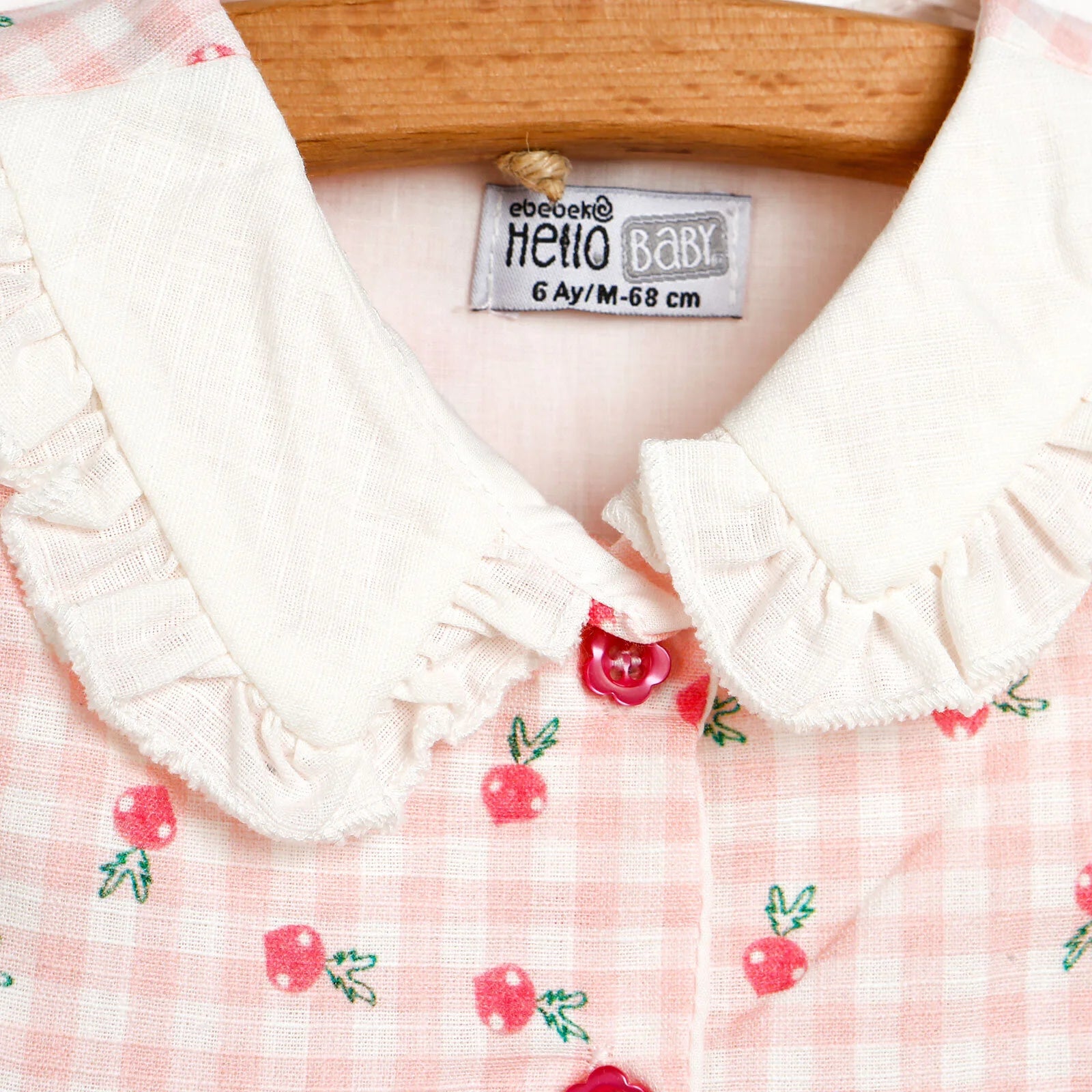 HelloBaby Basic Baby Girl Gingham Patter - Light Pink - ebebek - Black Friday