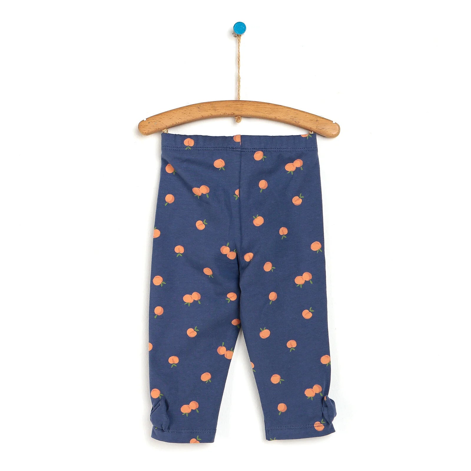 HelloBaby Basic Baby Girl Striped Bow Leggings - Dark Blue - ebebek - Black Friday