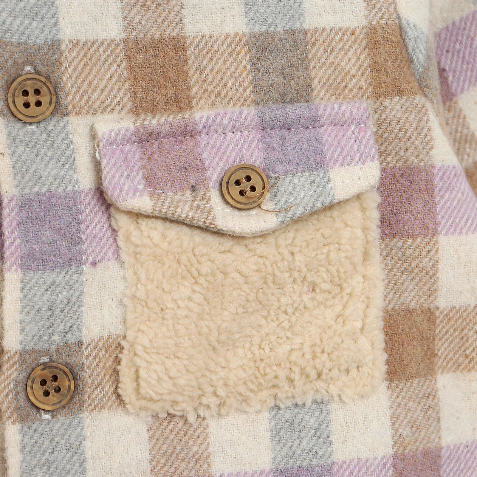 Bebbek Newborn Lumberjack Hooded Jumpsuit - Purple - ebebek - Black Friday