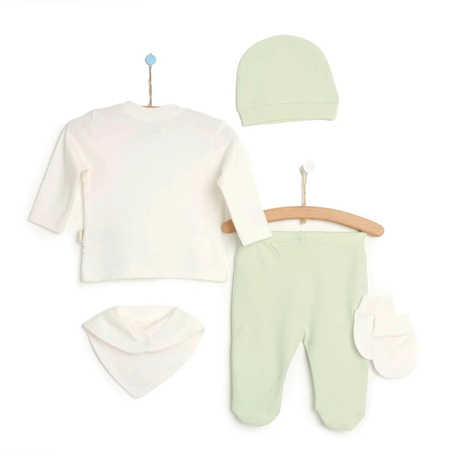 Bebbek Baby Boy 5 Pcs Newborn Gift Starter Set - Green - ebebek - Black Friday
