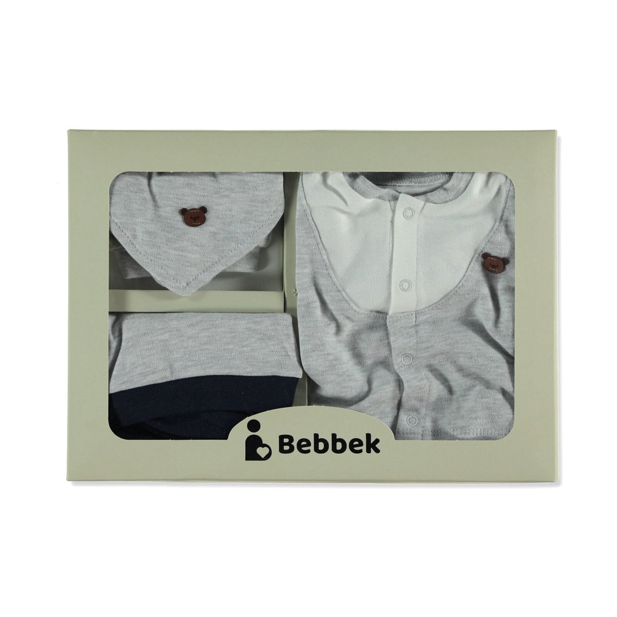 Bebbek Baby Boy 5 Pcs Newborn Gift Starter Set - Navy Blue - ebebek - Black Friday