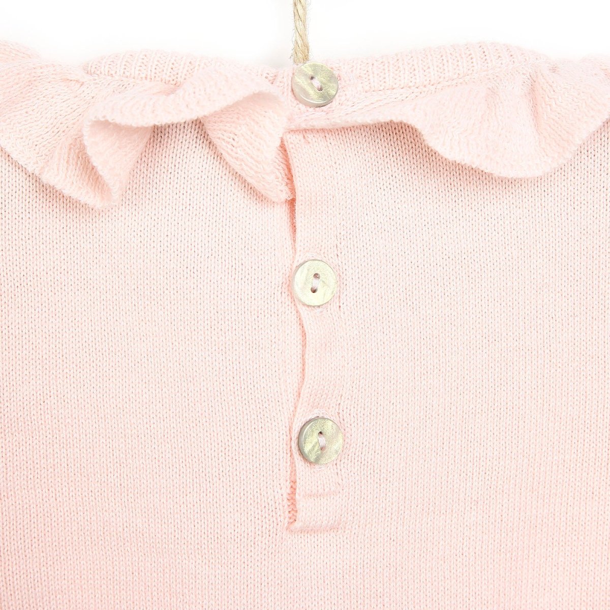 HelloBaby Newborn Knit Ruffled Jumpsuit - Salmon - ebebek - Black Friday