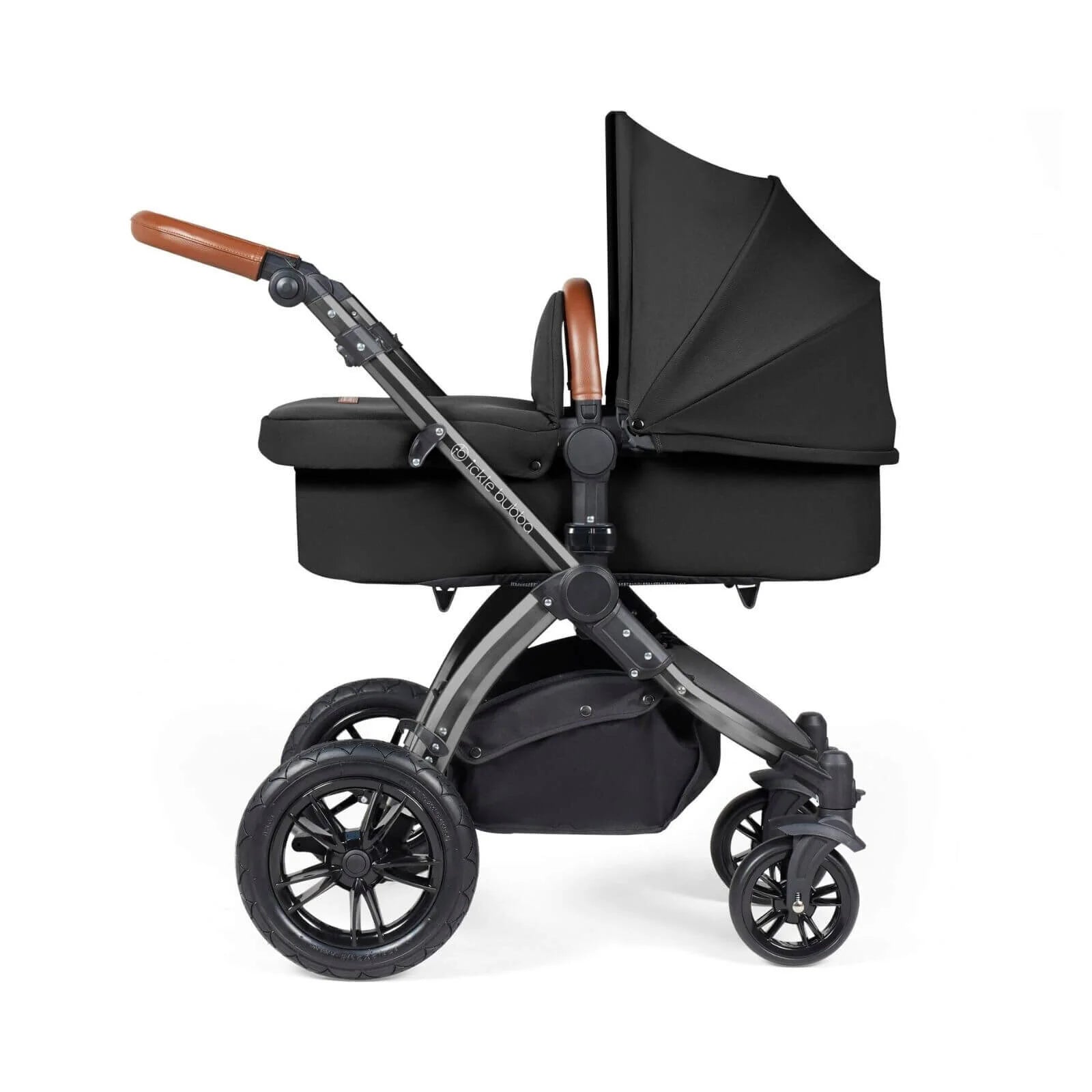 Ickle Bubba Stomp Luxe 2 - in - 1 Pushchair & Carrycot - Black/Midnight/Tan - ebebek - Black Friday