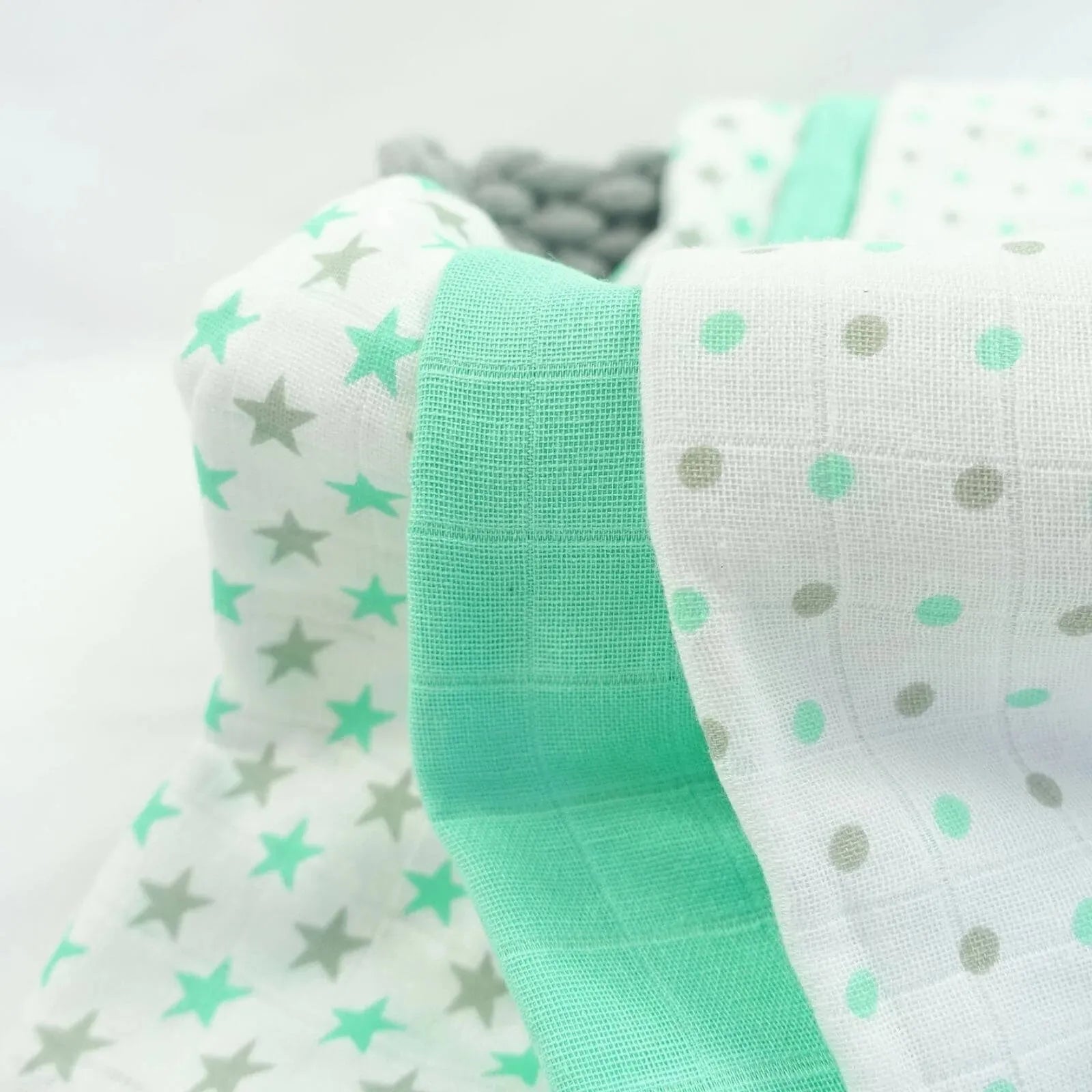 MuslinZ 12 Pack Muslin Squares 70x70cm - Mint - ebebek - Black Friday