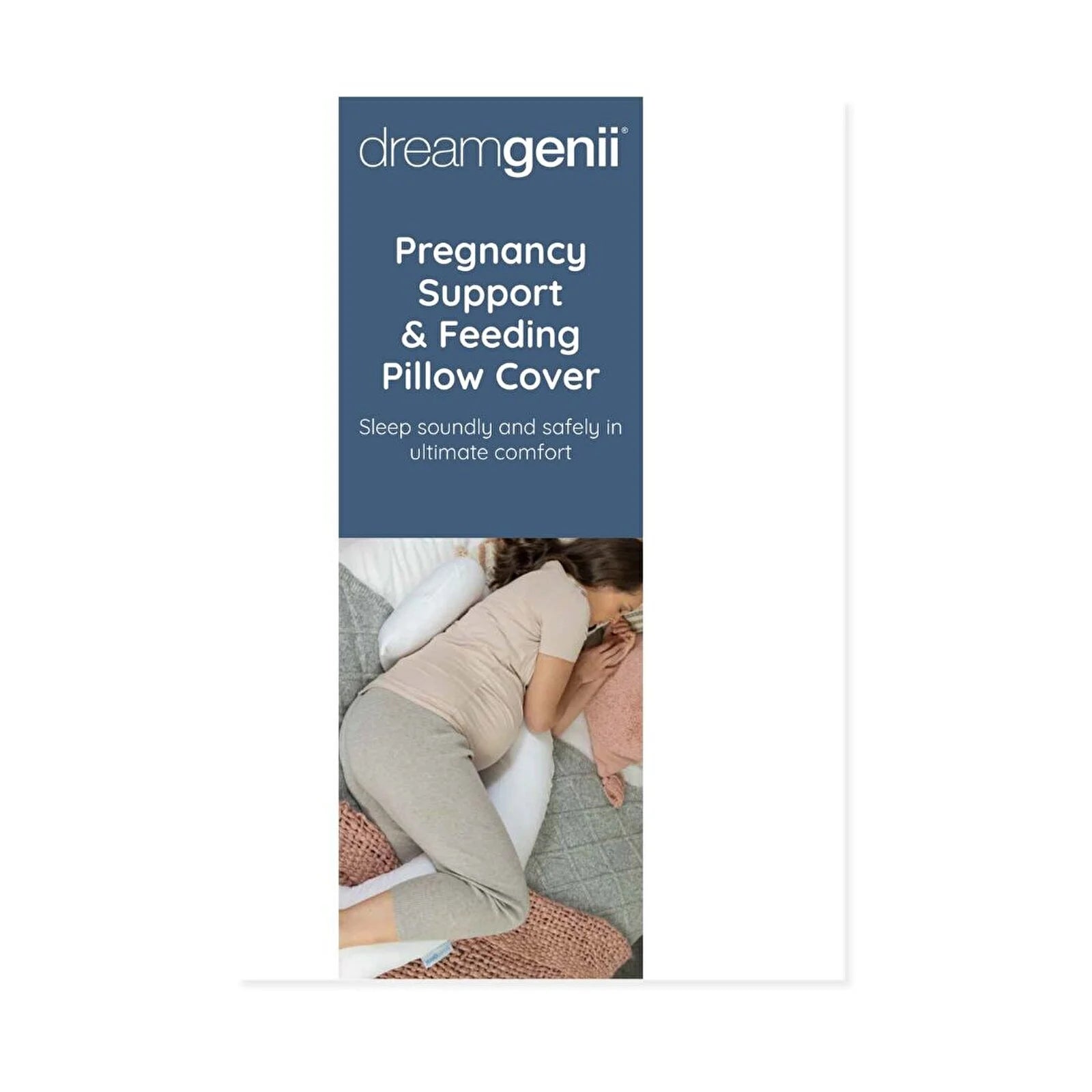 Dreamgenii Support and Feeding Pillow Spare Cover - White Cotton Jersey - ebebek - Black Friday