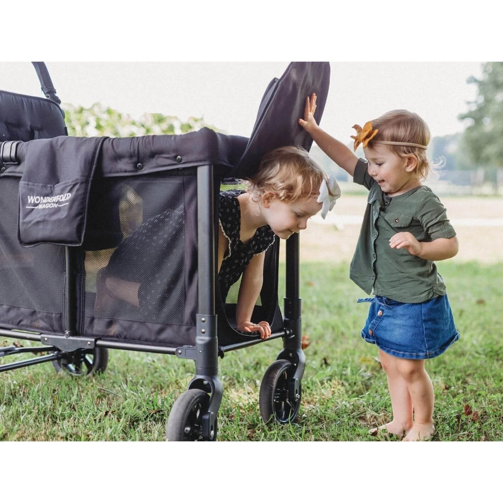 Wonderfold W2 Original Stroller Wagon - Jet Black - ebebek - Black Friday