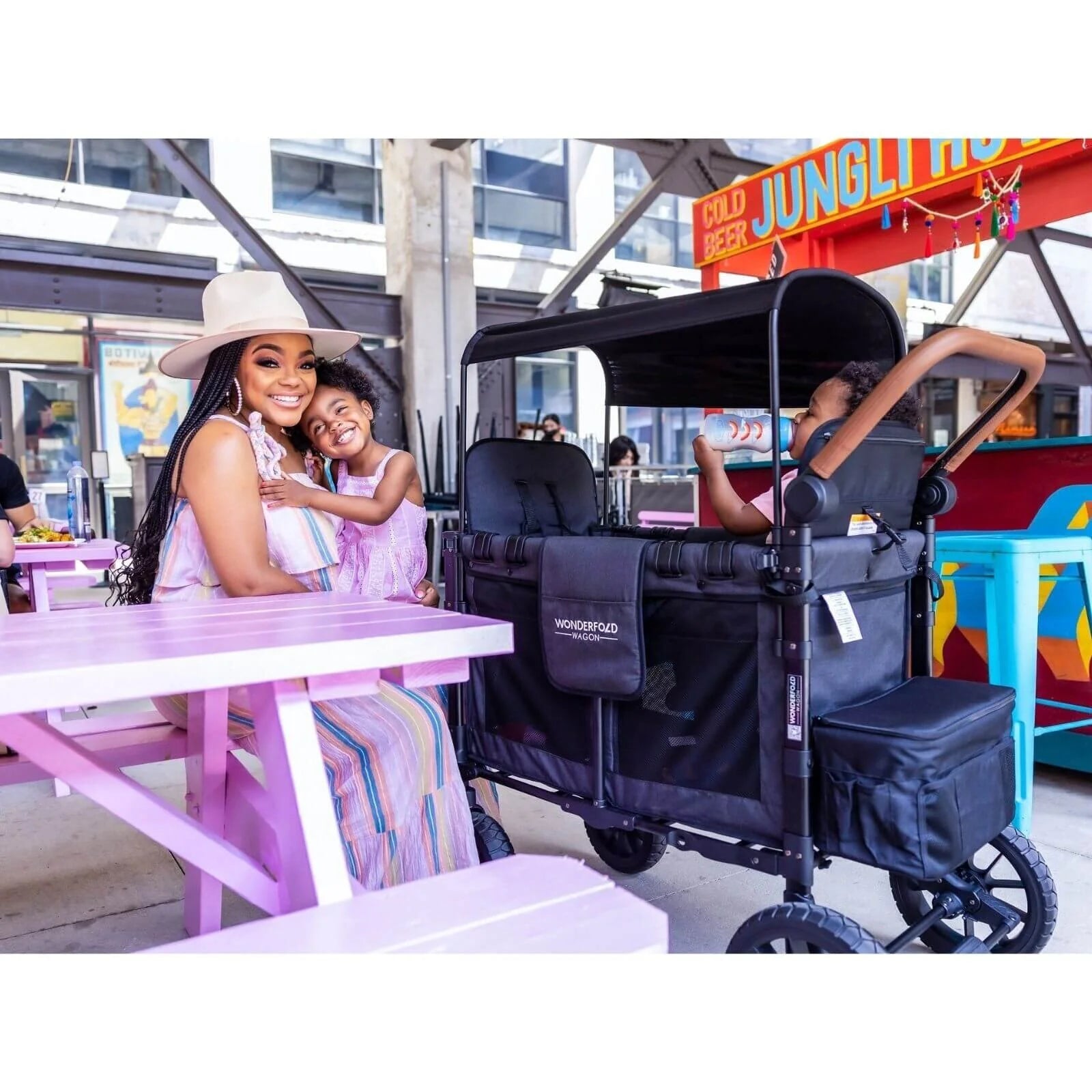 Wonderfold W2 Luxe Double Wagon - Volcanic Black - ebebek - Black Friday