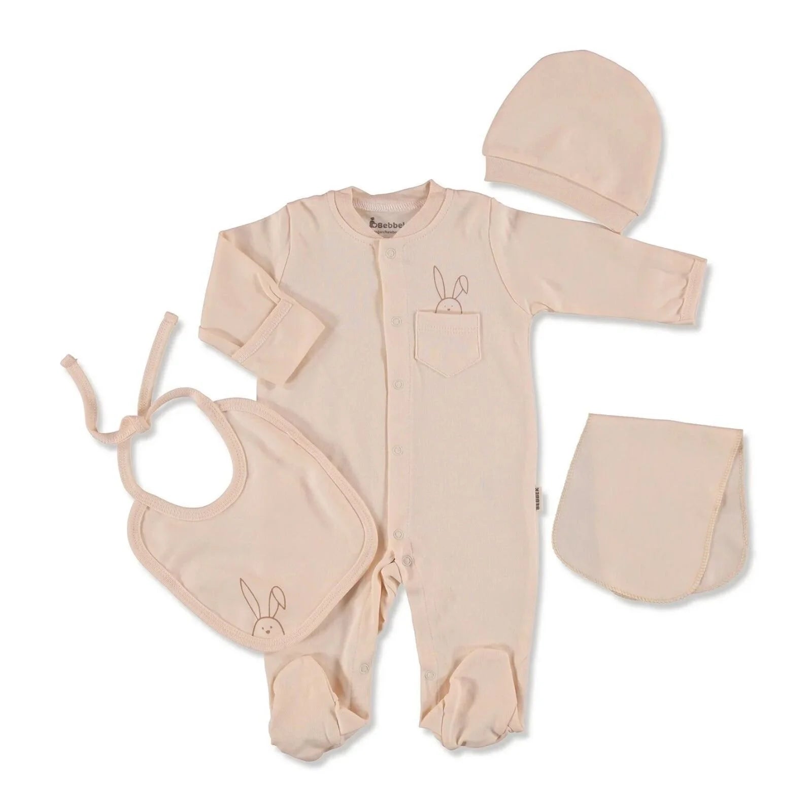 Bebbek Organic 5 Pcs Newborn Gift Starter Set - Beige - ebebek - Black Friday