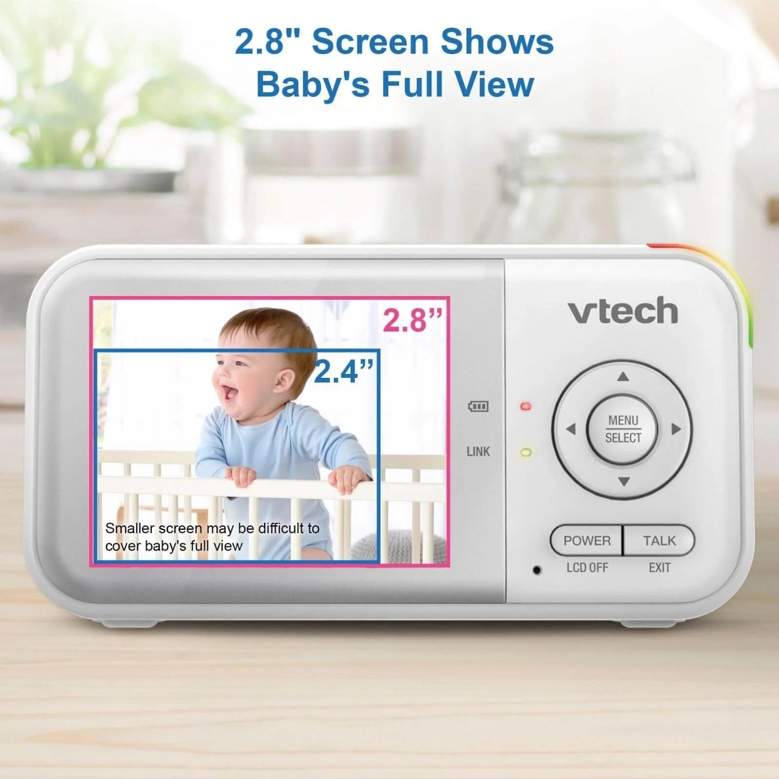 VTech - VM3263 2.8" Pan & Tilt Video Monitor with Night Light - ebebek - Black Friday