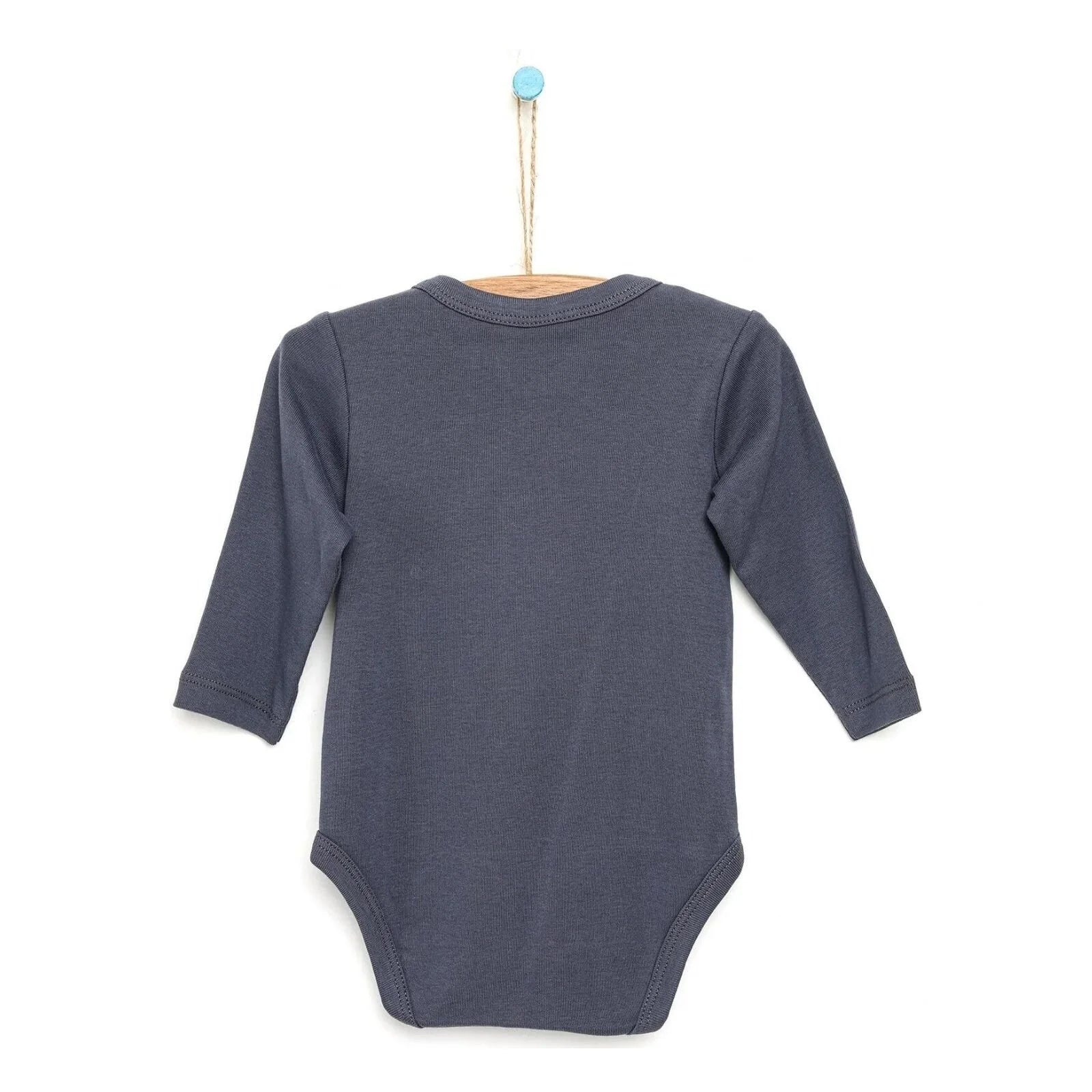 Motherlove Newborn Organic Sleeve Bodysuit - Charcoal - ebebek - Black Friday