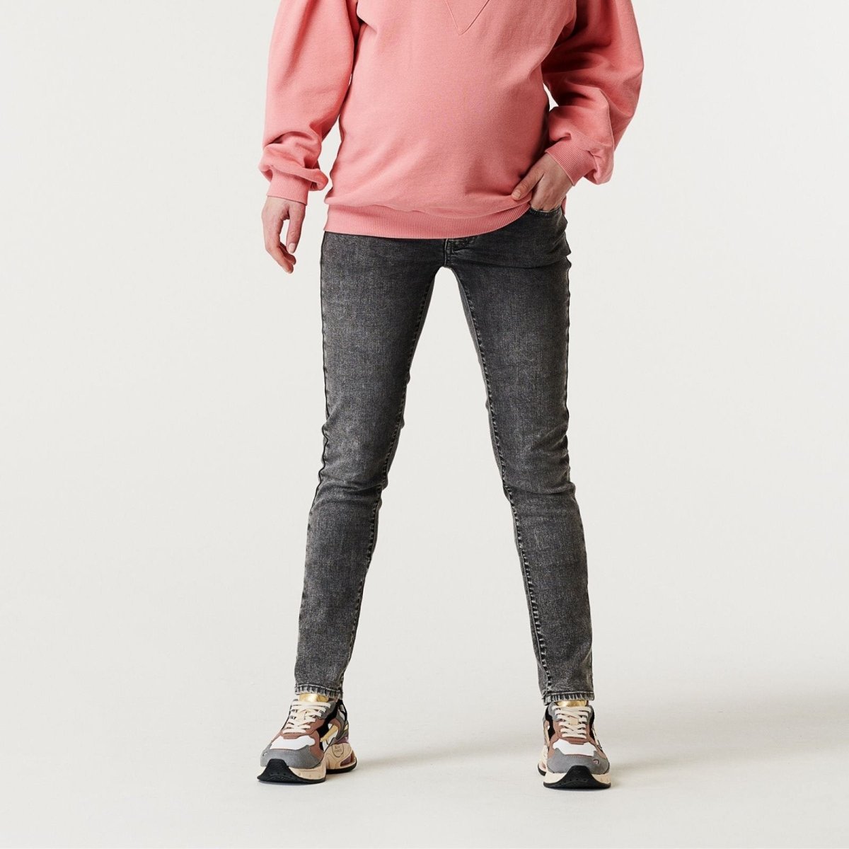 Supermom Jeans Austin Over The Belly Skinny - Grey Denim - ebebek - Black Friday