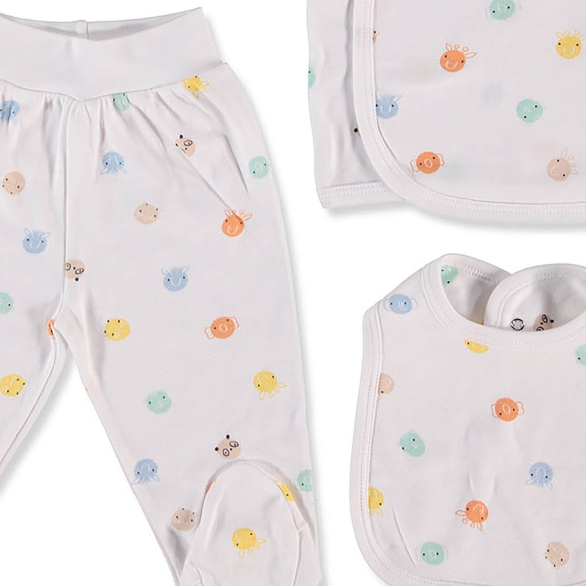 HelloBaby Jungle 5 Pcs Newborn Starter Set - Ecru - ebebek - Black Friday