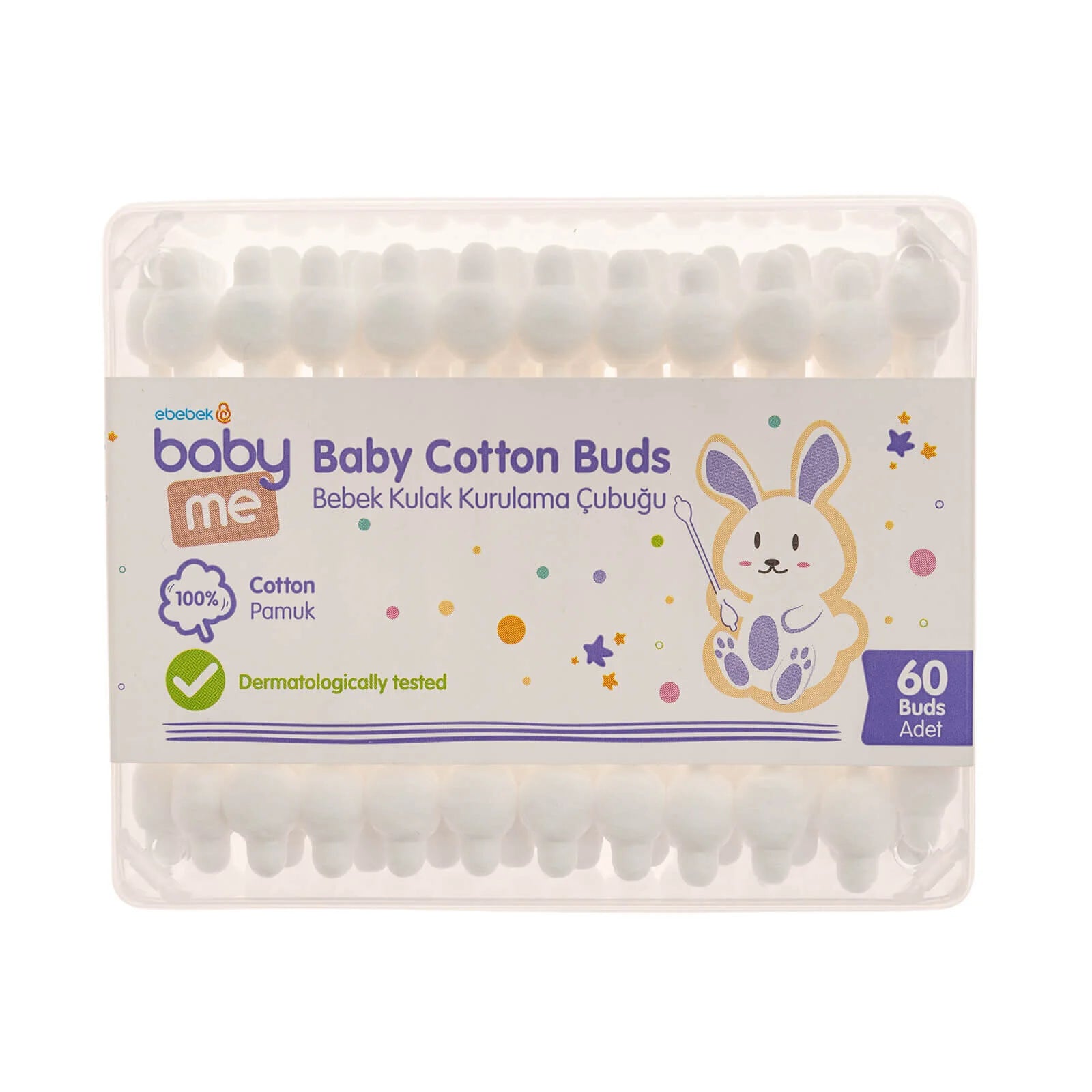 baby me Baby Cotton Buds 60 pcs - ebebek - Black Friday