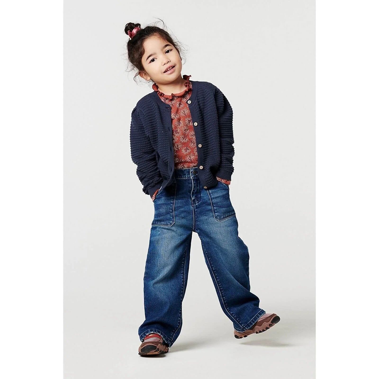 Noppies Girls T-shirt Long Sleeve Kosciusko Allover Print - Henna - ebebek - Black Friday