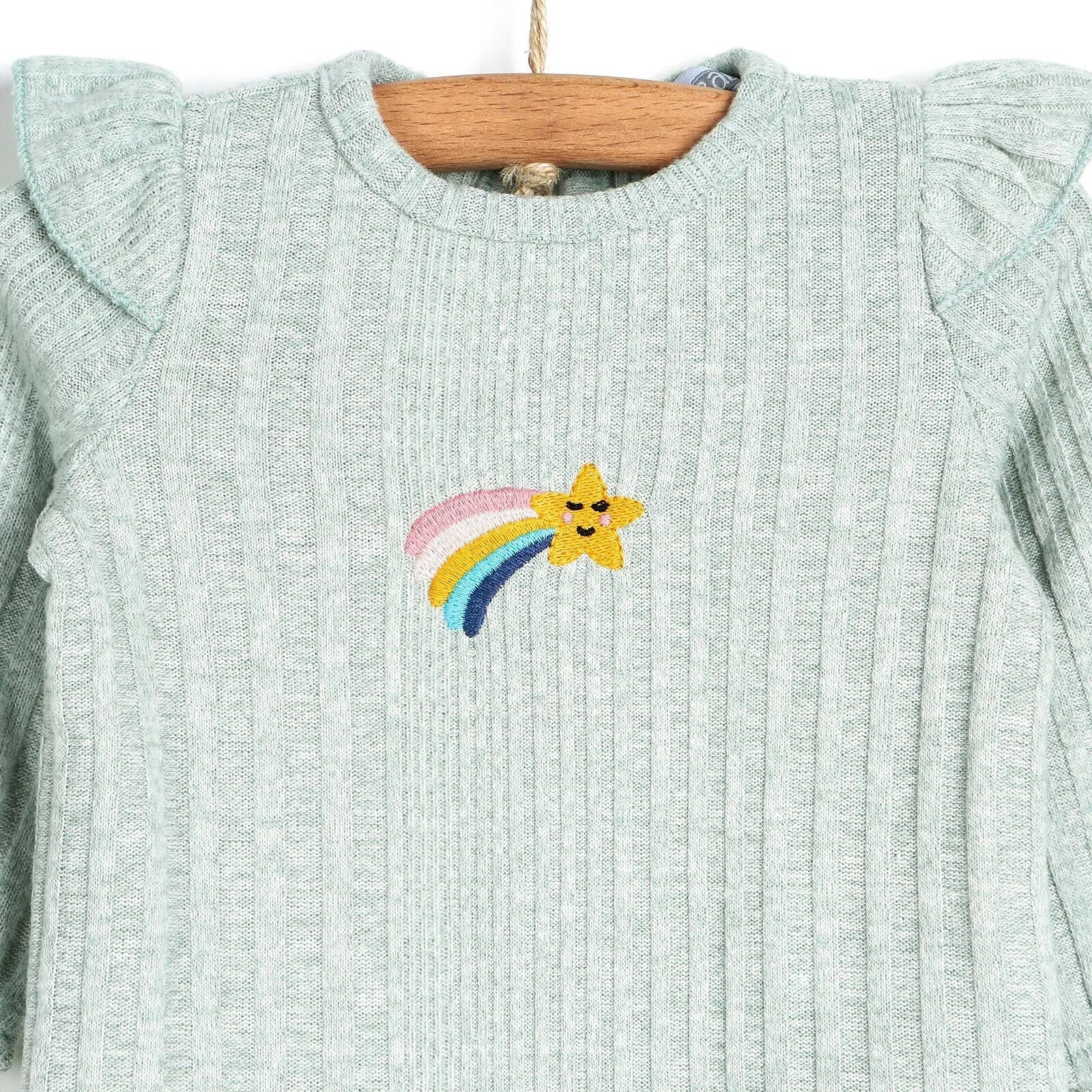 HelloBaby Basic Ruffle Off Shoulder Blouse - Tights - Multicolour - ebebek - Black Friday