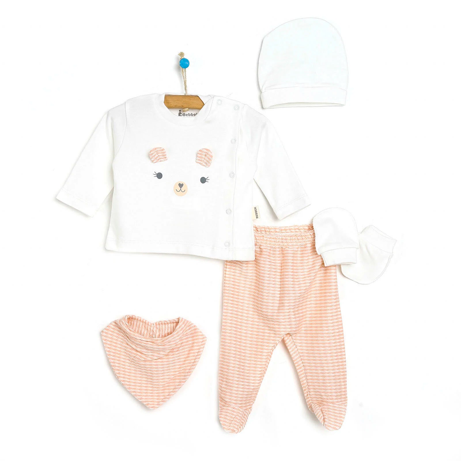 Bebbek Baby Girl 5 Pcs Newborn Gift Starter Set - Light Pink - ebebek - Black Friday