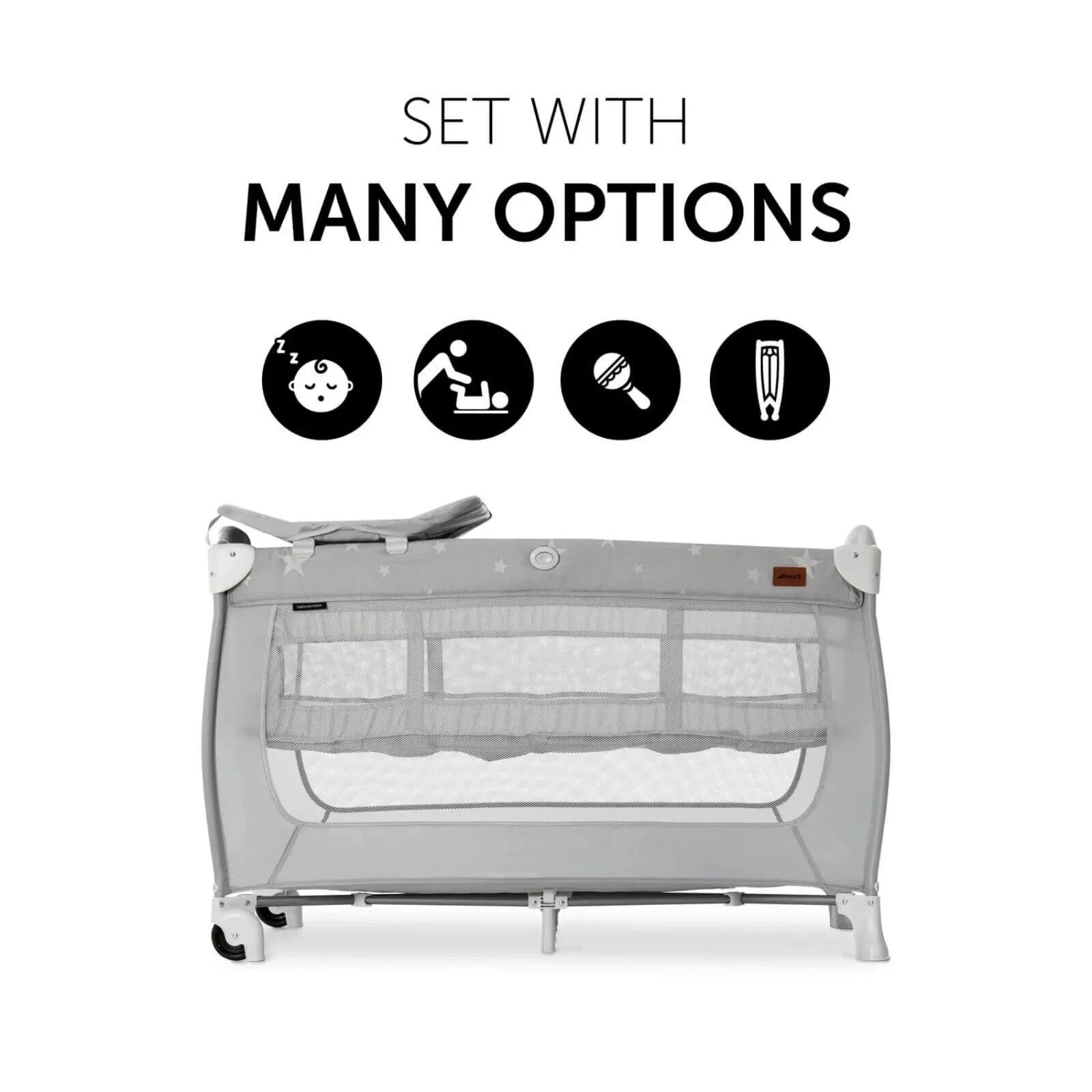 Hauck Sleep N Play Center Bassinet Travel Cot & Playpen - Stars - ebebek - Black Friday