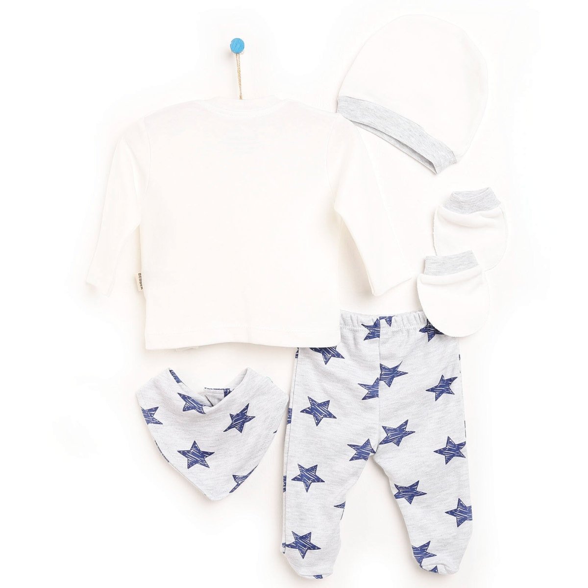 Bebbek Baby Boy 5 Pcs Newborn Starter Set - Snow Melange - ebebek - Black Friday