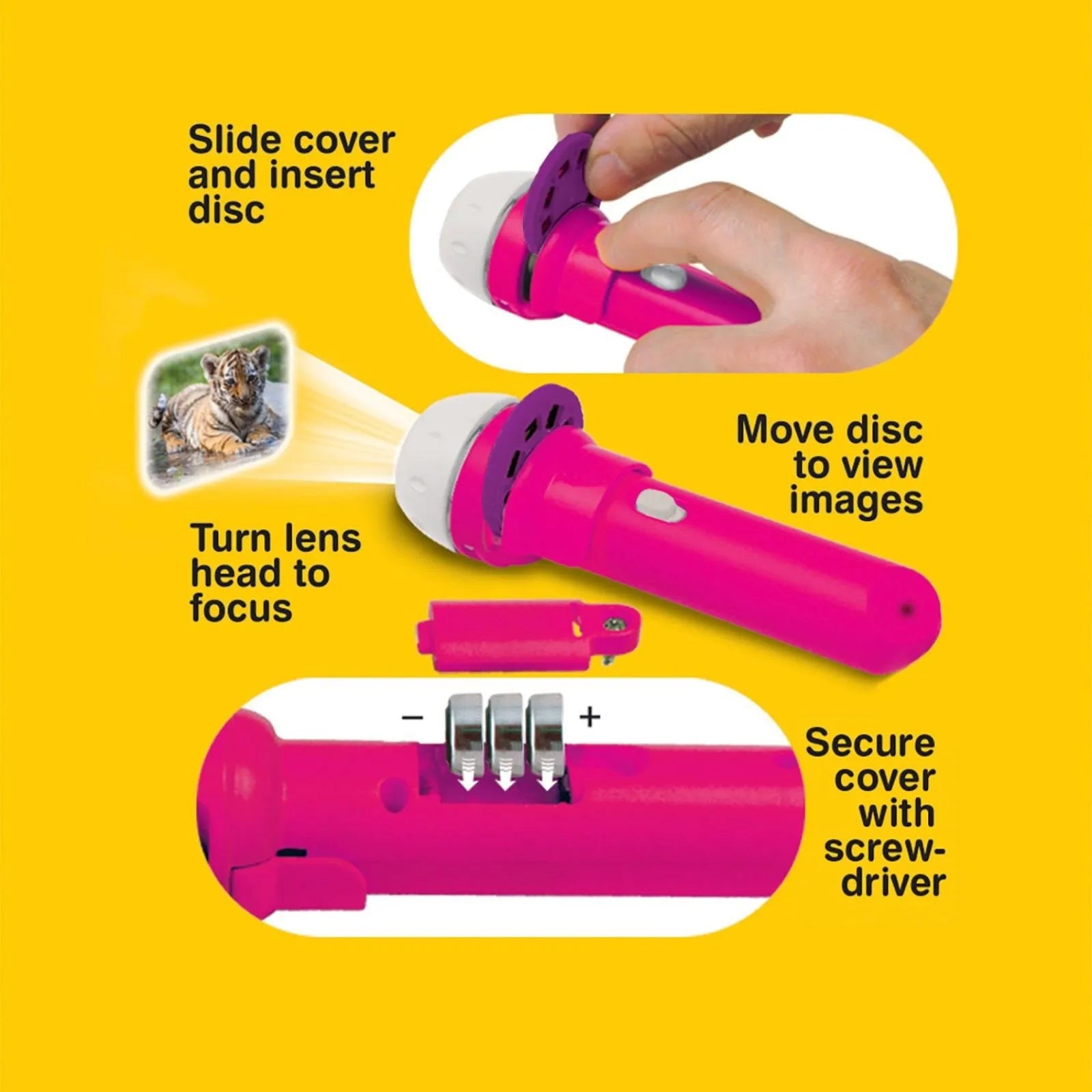 Brainstorm Torch and Projector - Cute & Cuddly - ebebek - Black Friday