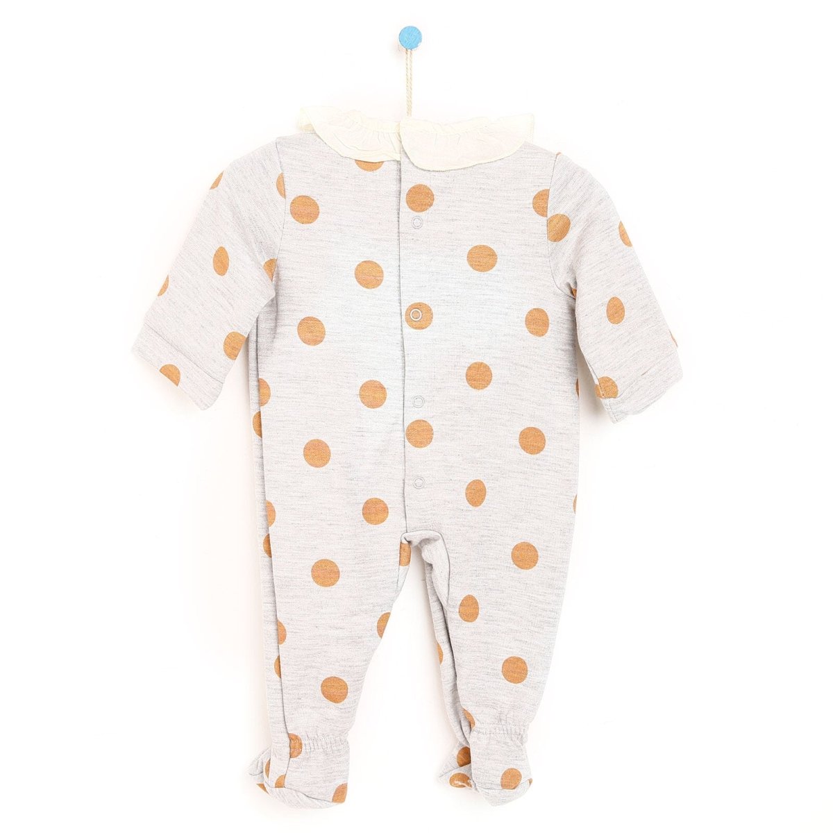 Cassiope Newborn Biscuits Footed Jumpsuit - Grey - ebebek - Black Friday