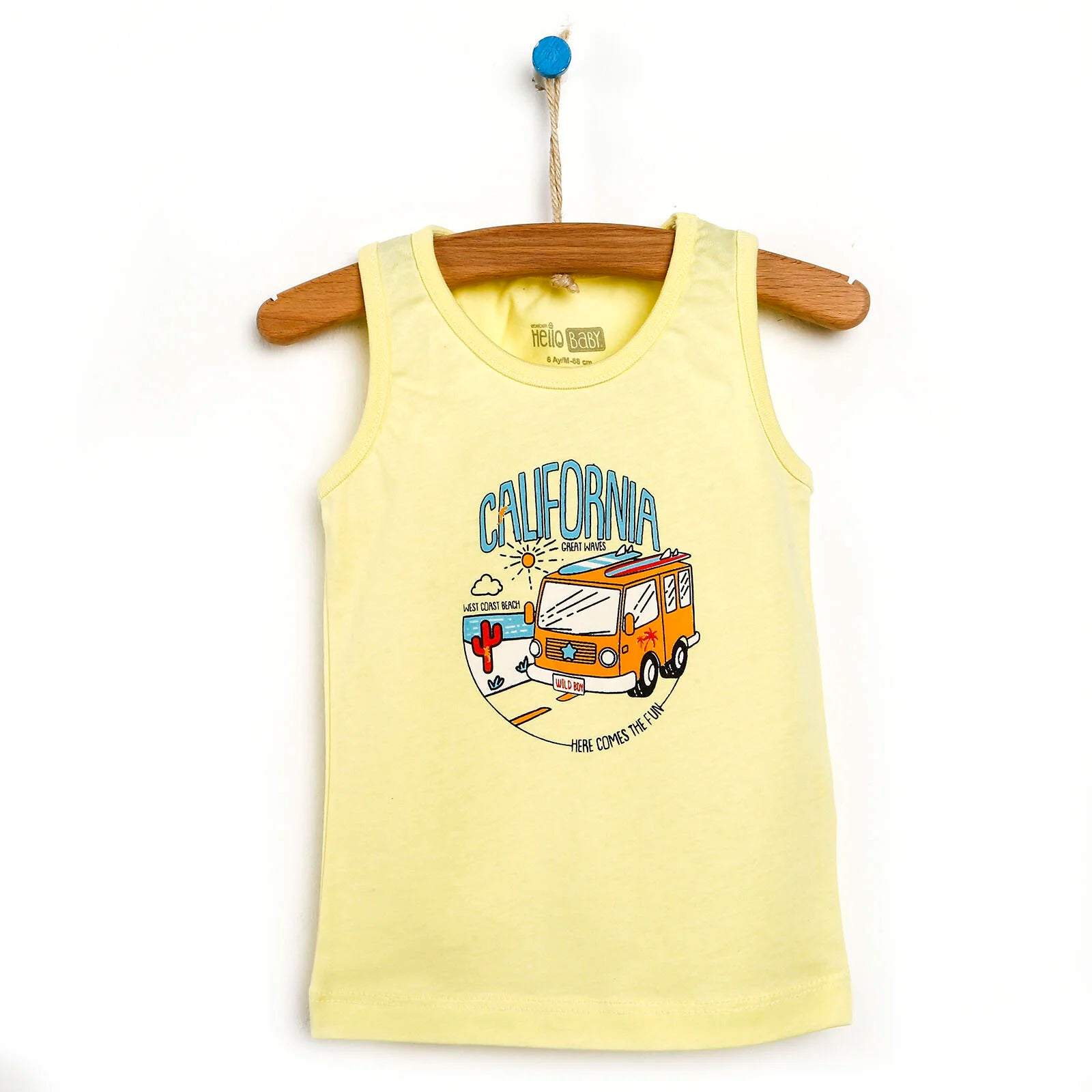 HelloBaby Basic Baby Boy Tank Top - Light Yellow - ebebek - Black Friday