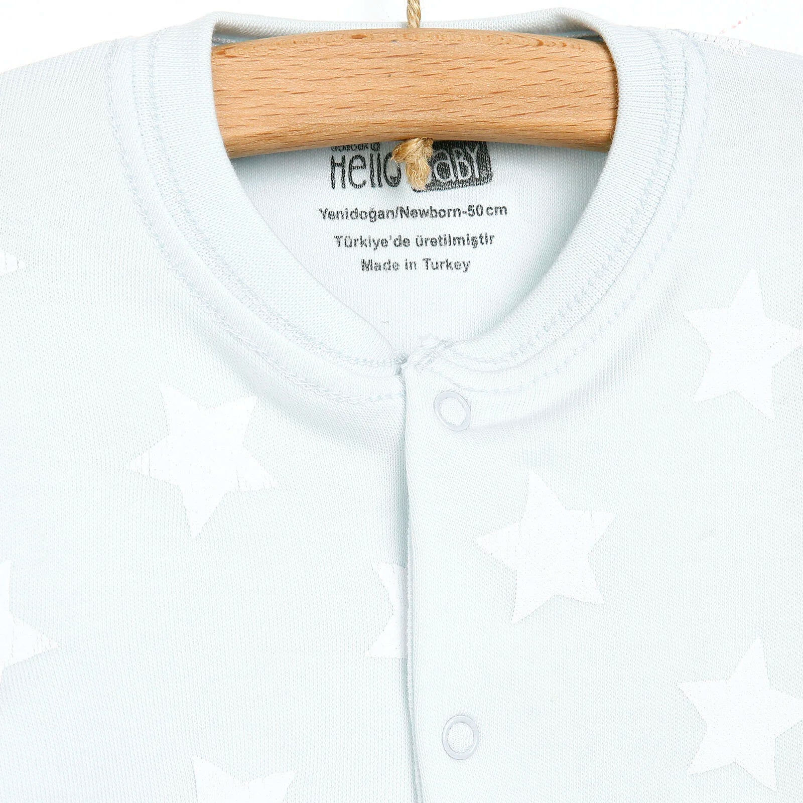 HelloBaby Newborn Baby Boy Footed Jumpsuit - Blue - ebebek - Black Friday