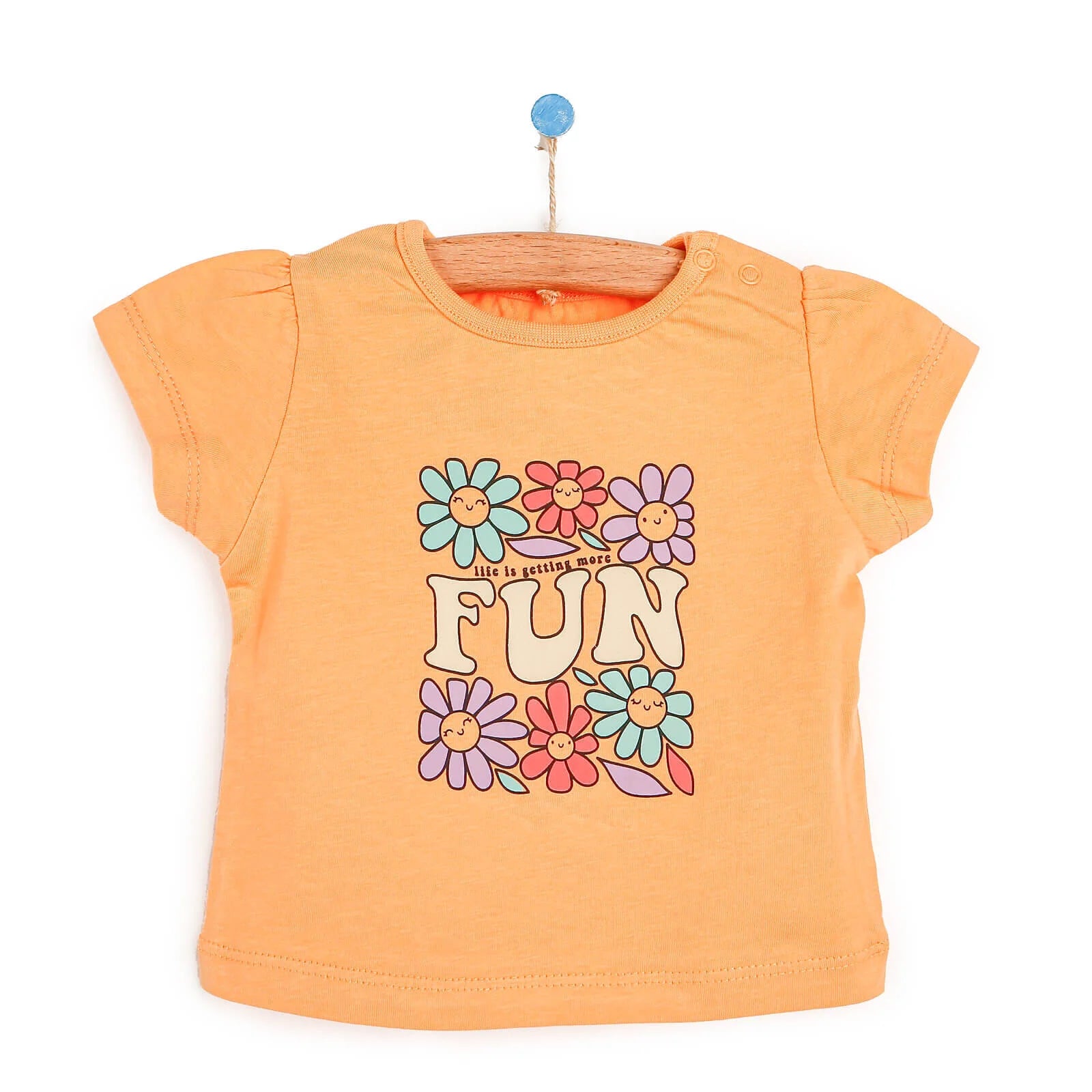 HelloBaby Basic Baby Girl Tshirt - Orange - ebebek - Black Friday