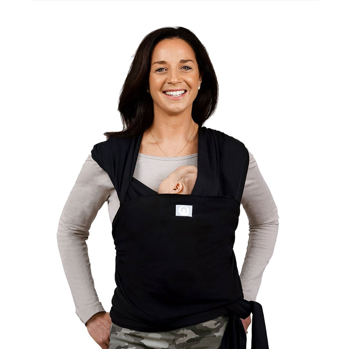 Gaia Carry Stretchy Baby Wrap Pure Tencel - Ebony - ebebek - Black Friday