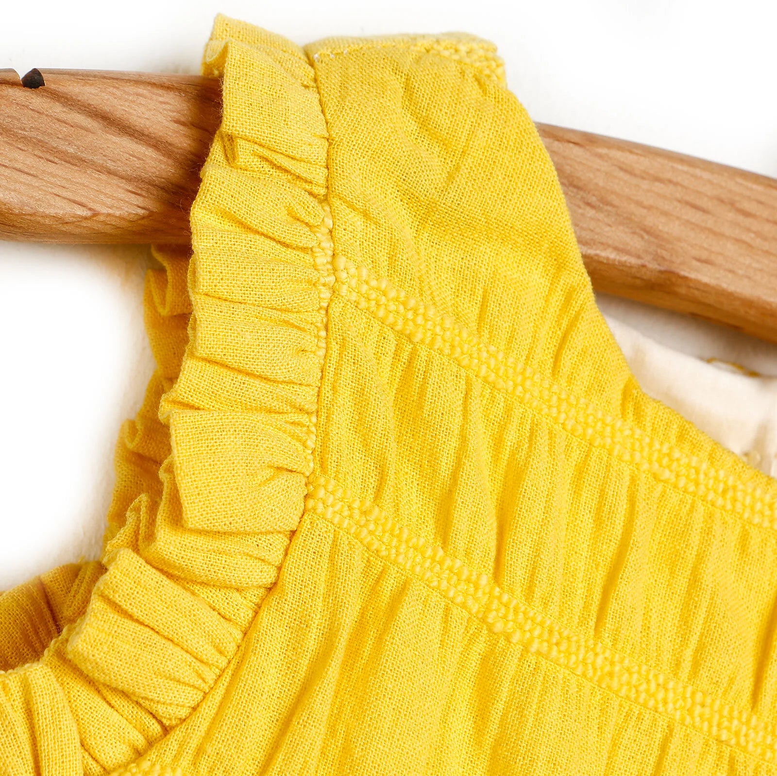 HelloBaby Basic Back Button Detail Frill - Yellow - ebebek - Black Friday