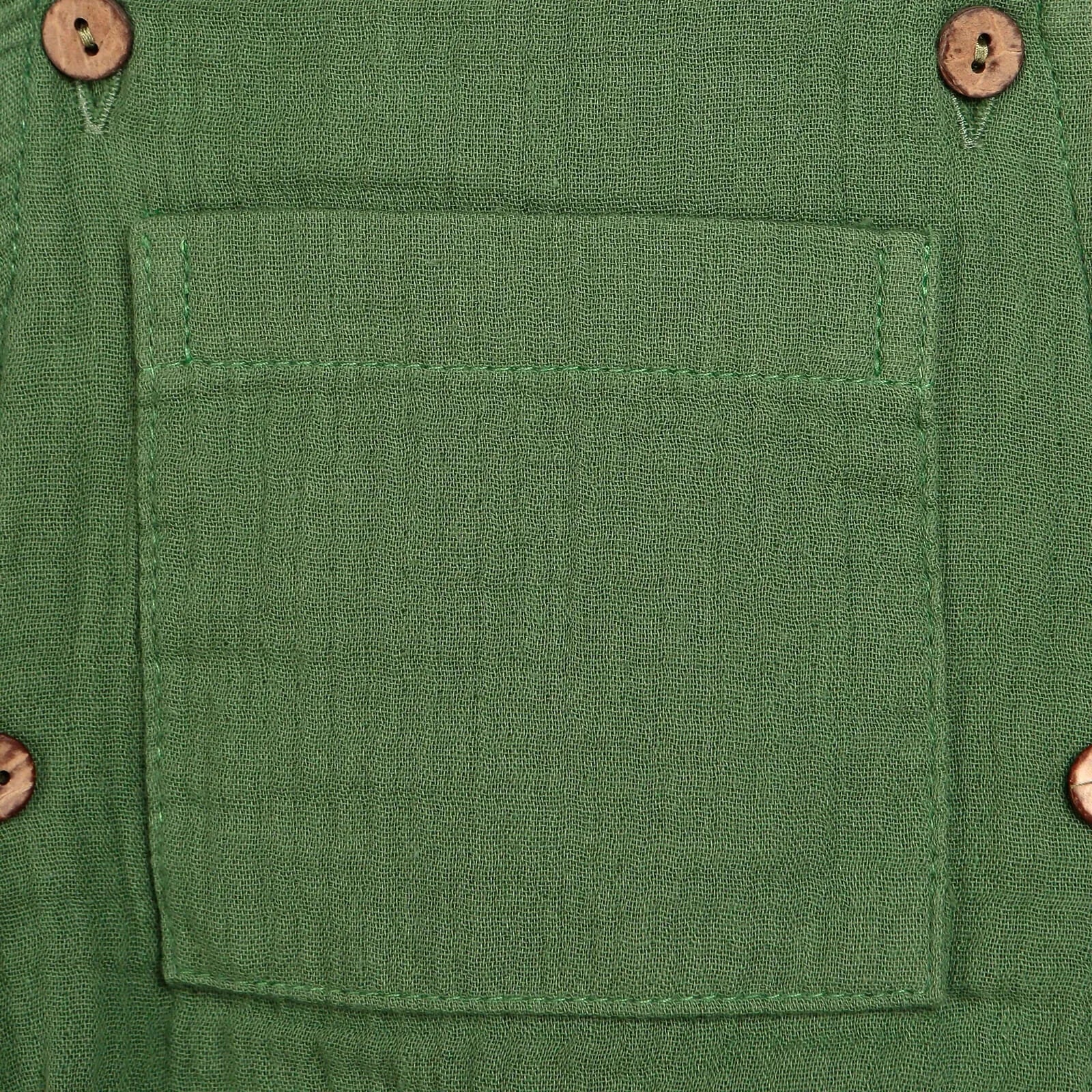 HelloBaby Newborn Muslin Romper - Green - ebebek - Black Friday