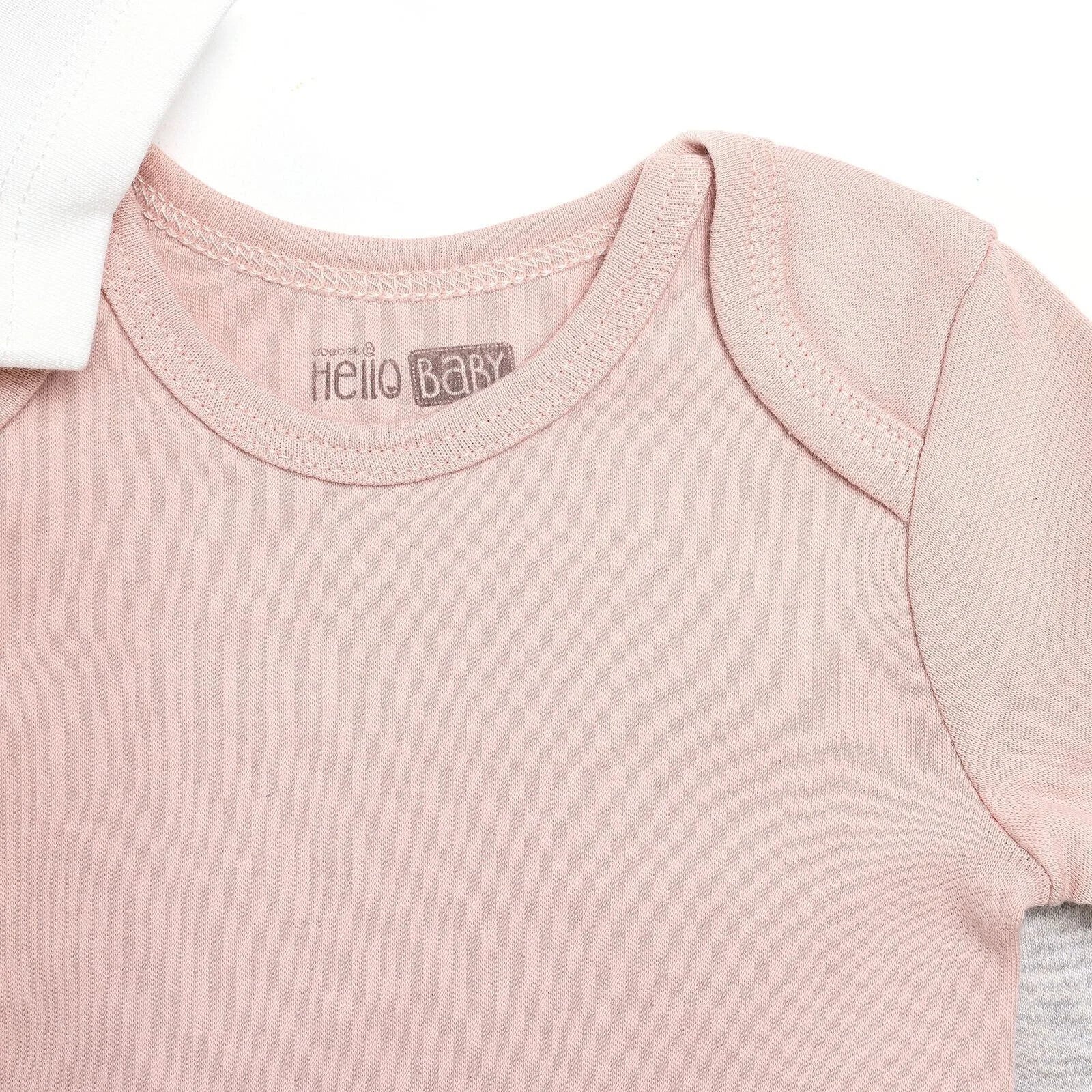 HelloBaby Short Sleeve Bodysuit 3 pcs - Pink - ebebek - Black Friday